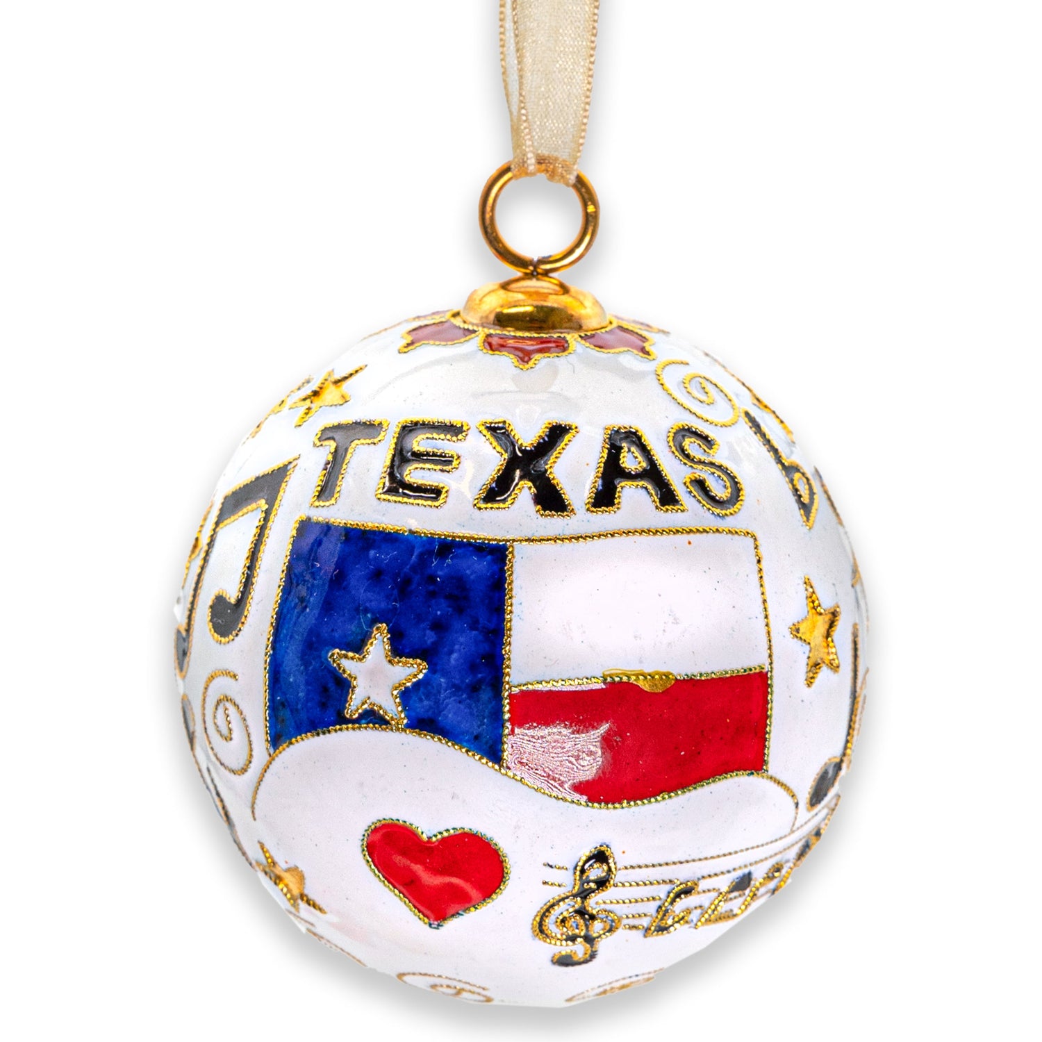 Kitty Keller Deep In the Heart Music Notes Ornament