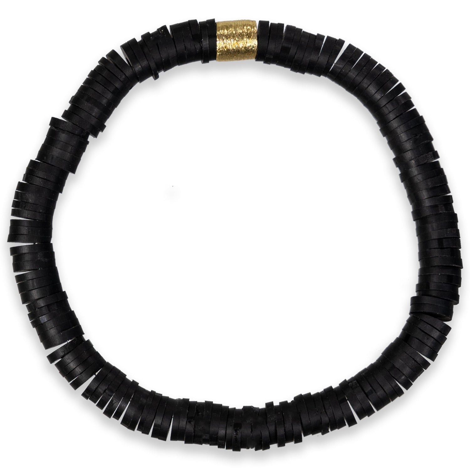 Black Heishi Beaded Bracelet