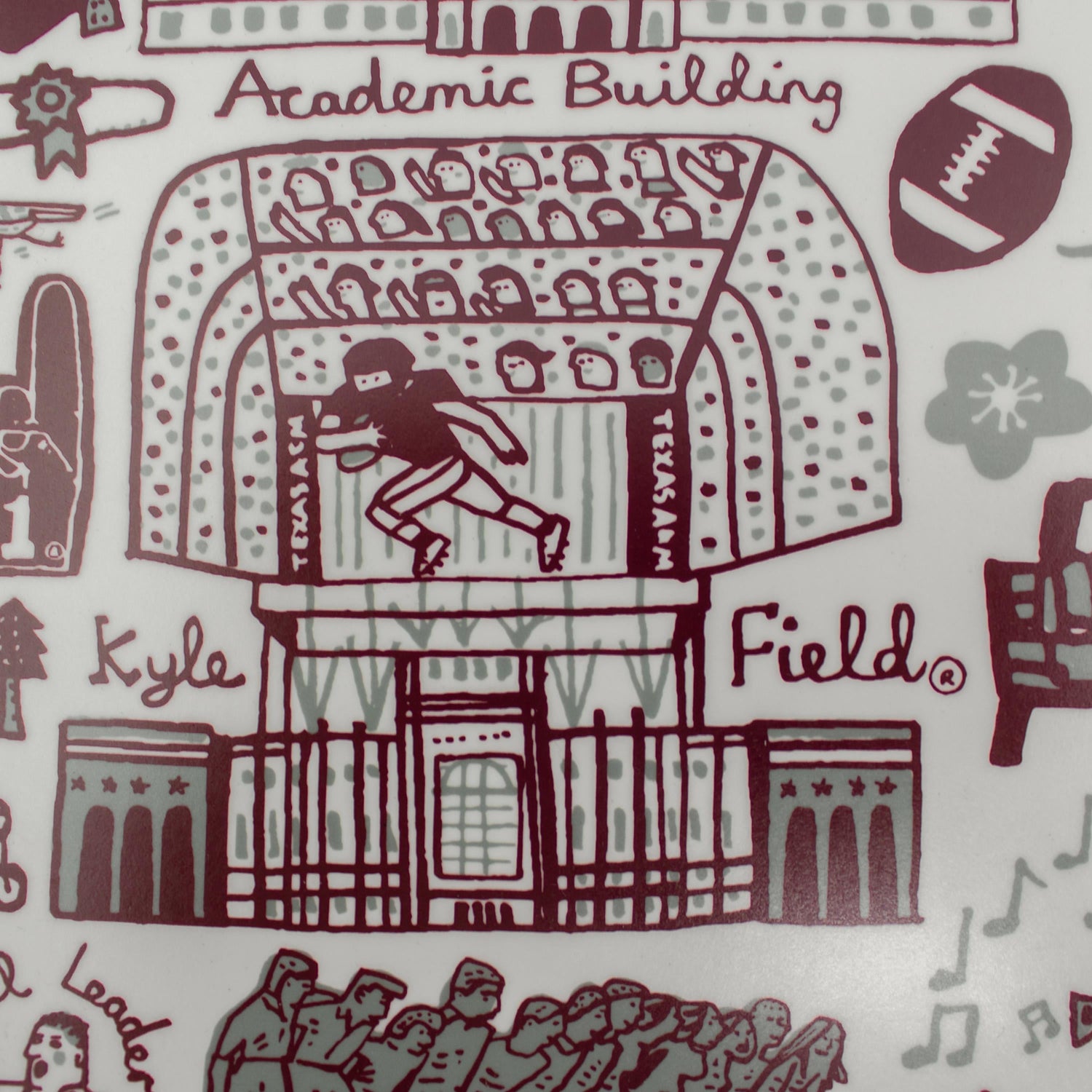 Texas A&M University Julia Gash 14 Platter