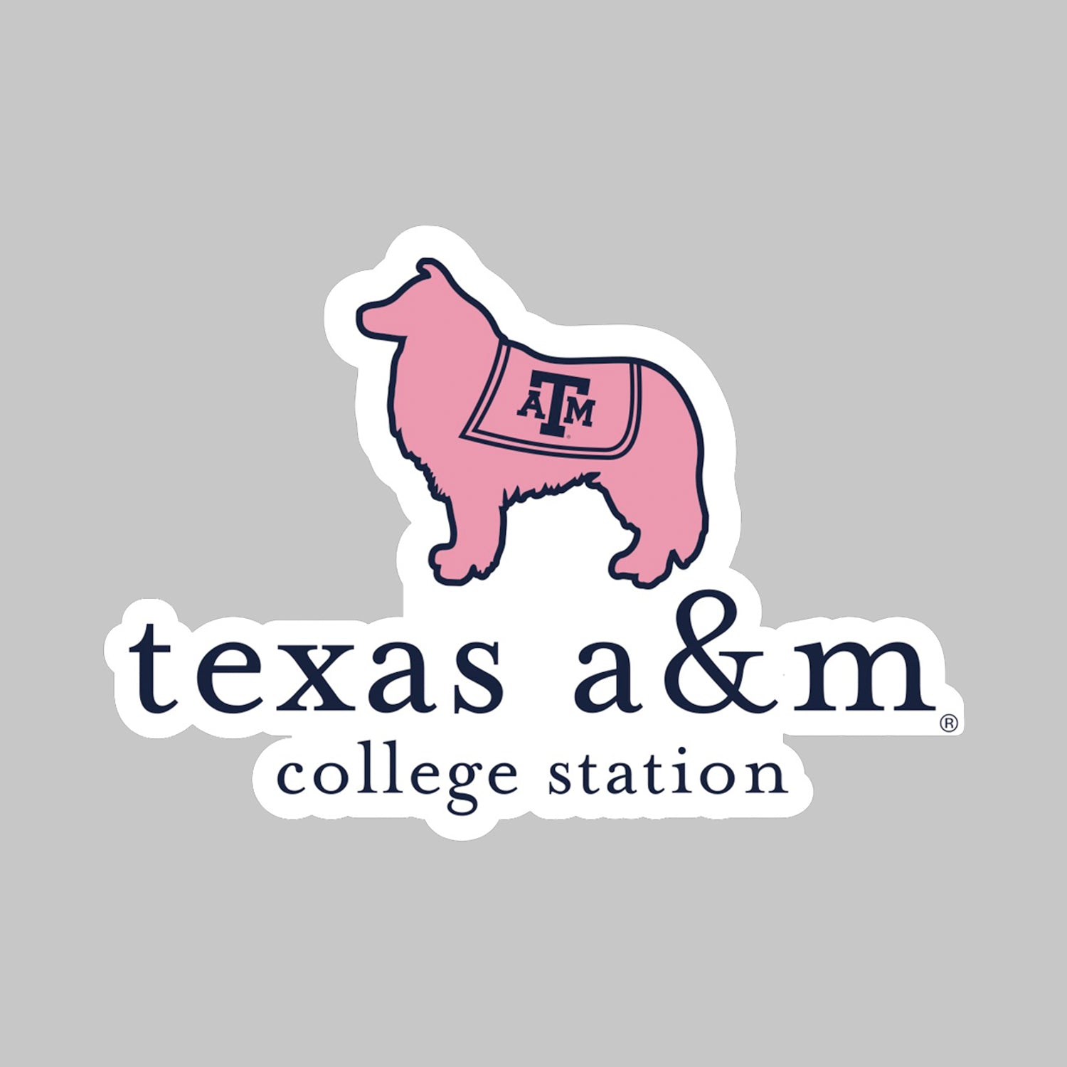 Texas A&M Reveille Vineyard Dizzler Sticker