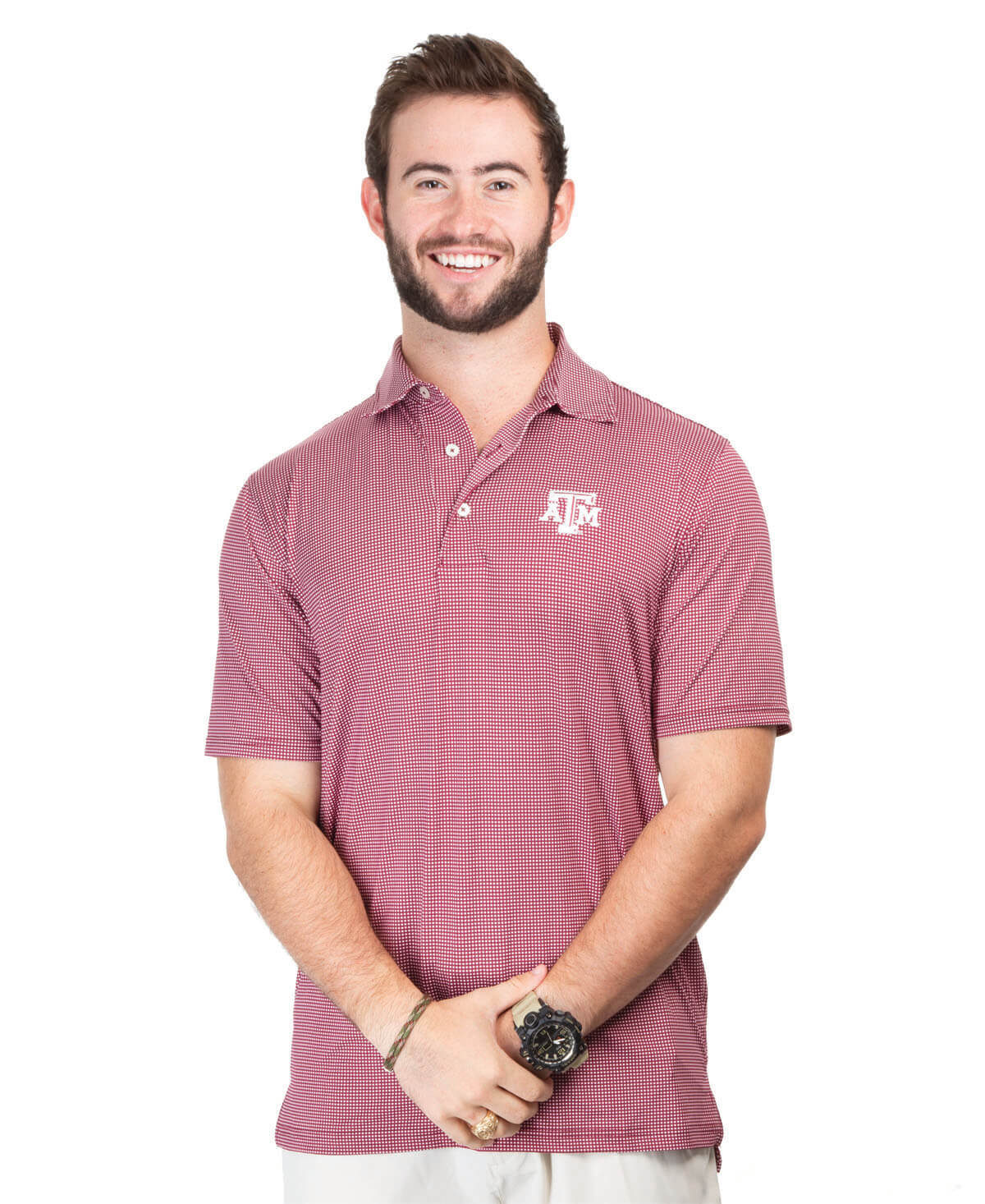 Southern Tide Texas A&M Gameday Tattersall Polo