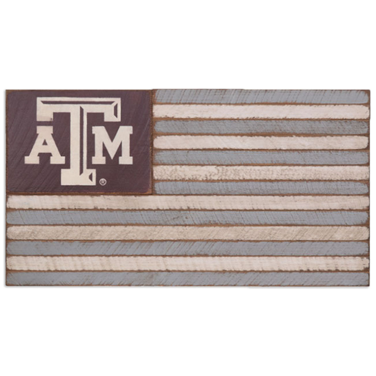 Texas A&M Aggie Medium Wooden Flag