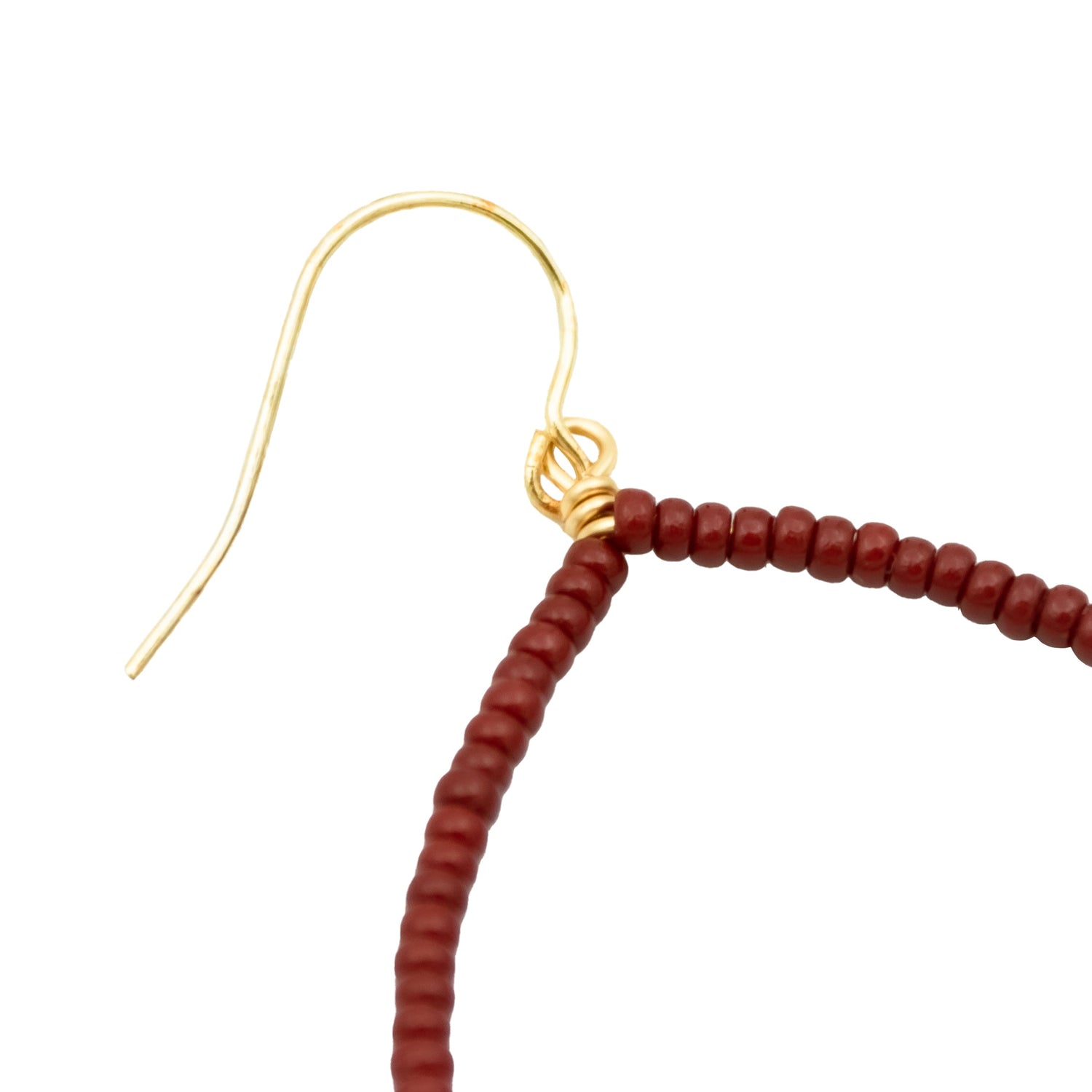 Maroon Teardrop Earrings