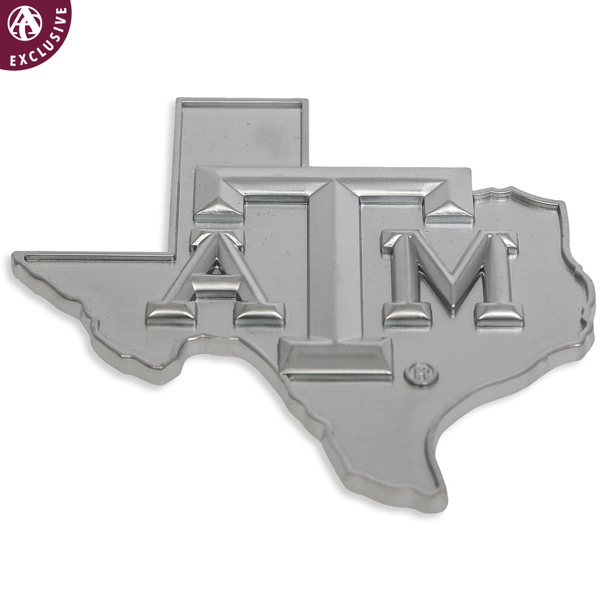 Texas A&M Matte Silver Lone Star Emblem