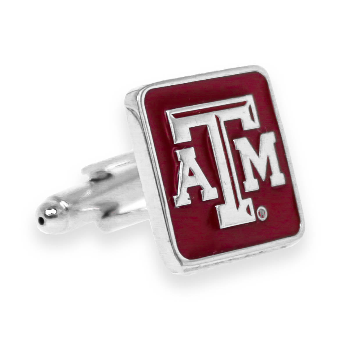 Texas A&M Maroon Beveled Cuff Links