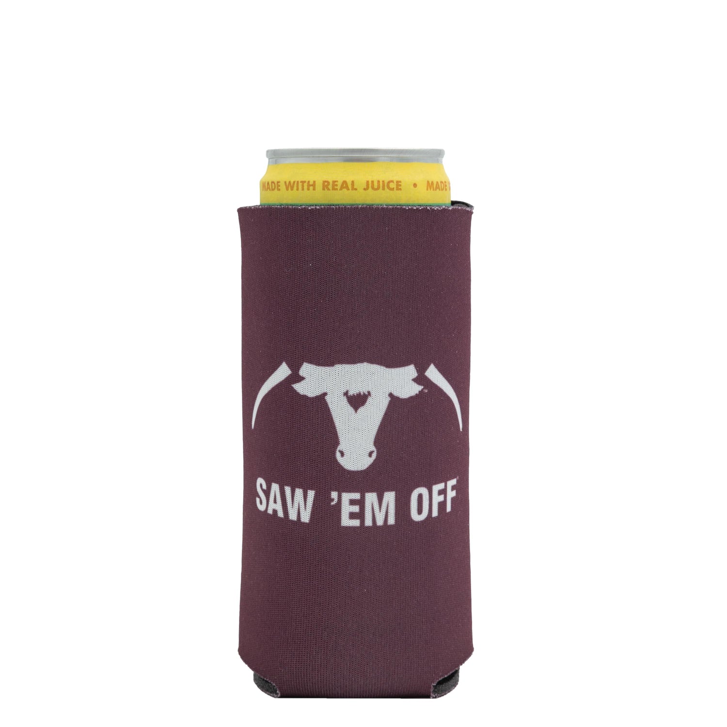 Basic Saw 'Em Off Slim Tall Boy Koozie