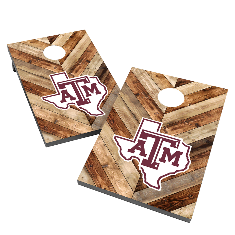 Texas A&M Lone Star Wooden Cornhole Set