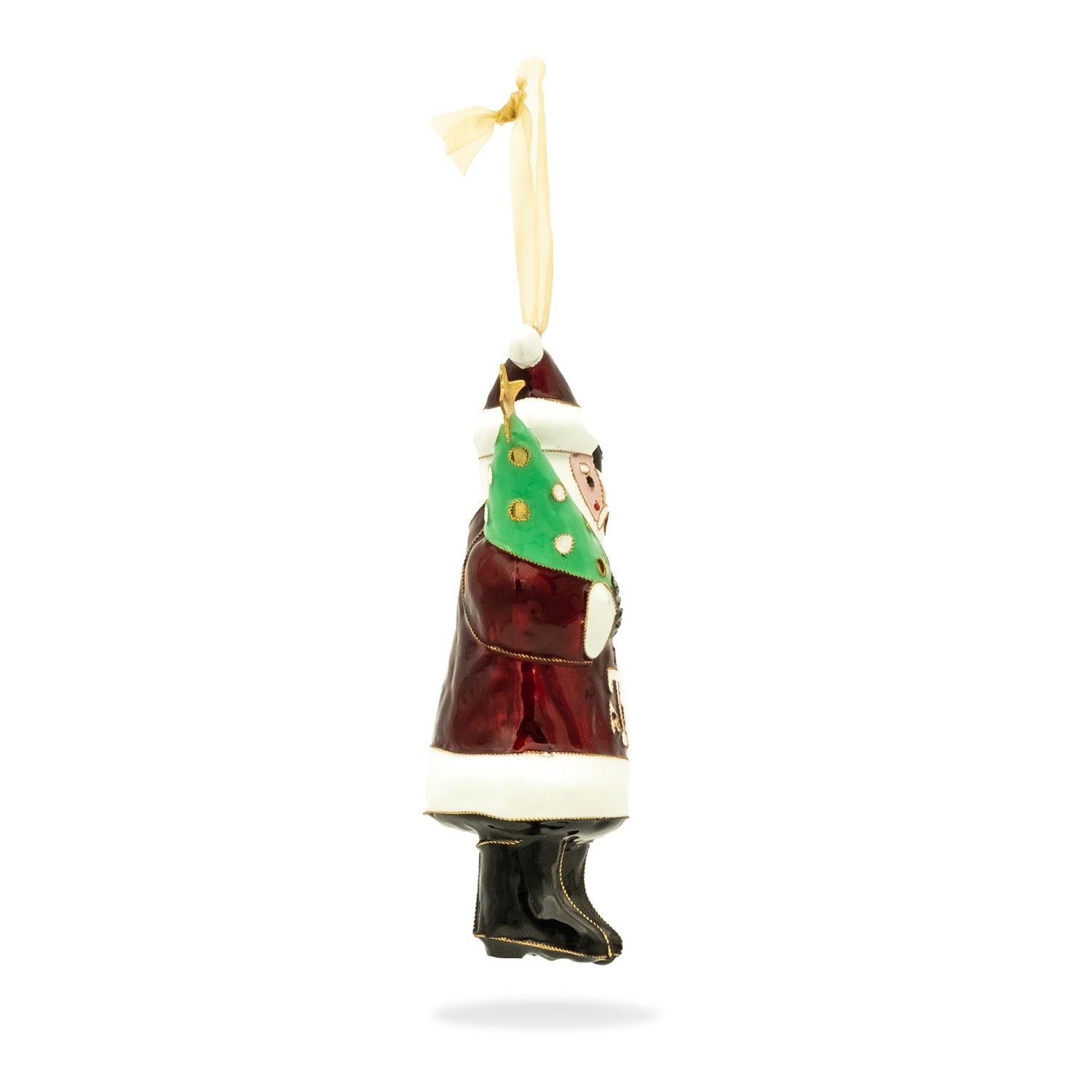 Texas A&M Kitty Keller Gig 'Em Santa Ornament