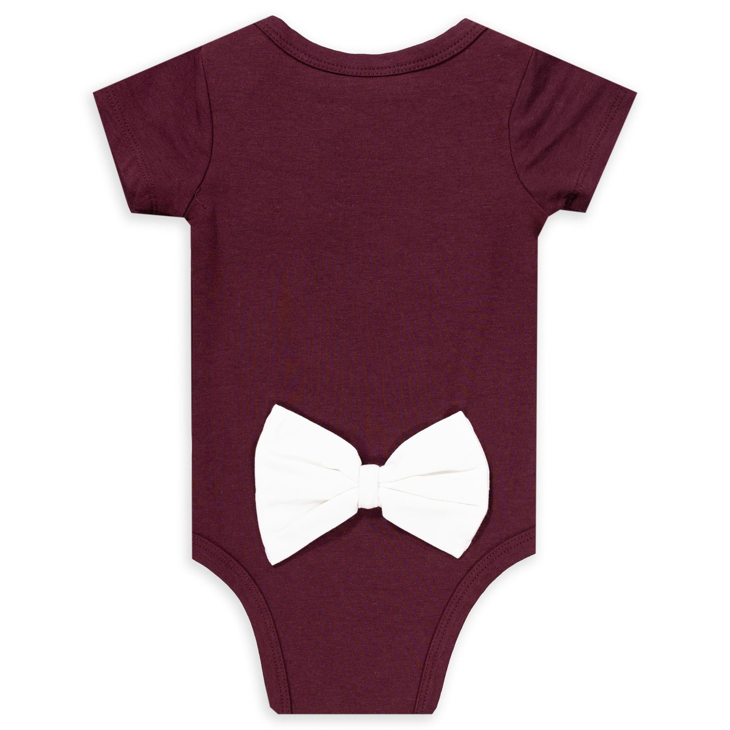 Class of 44 Bow Back Maroon Onesie