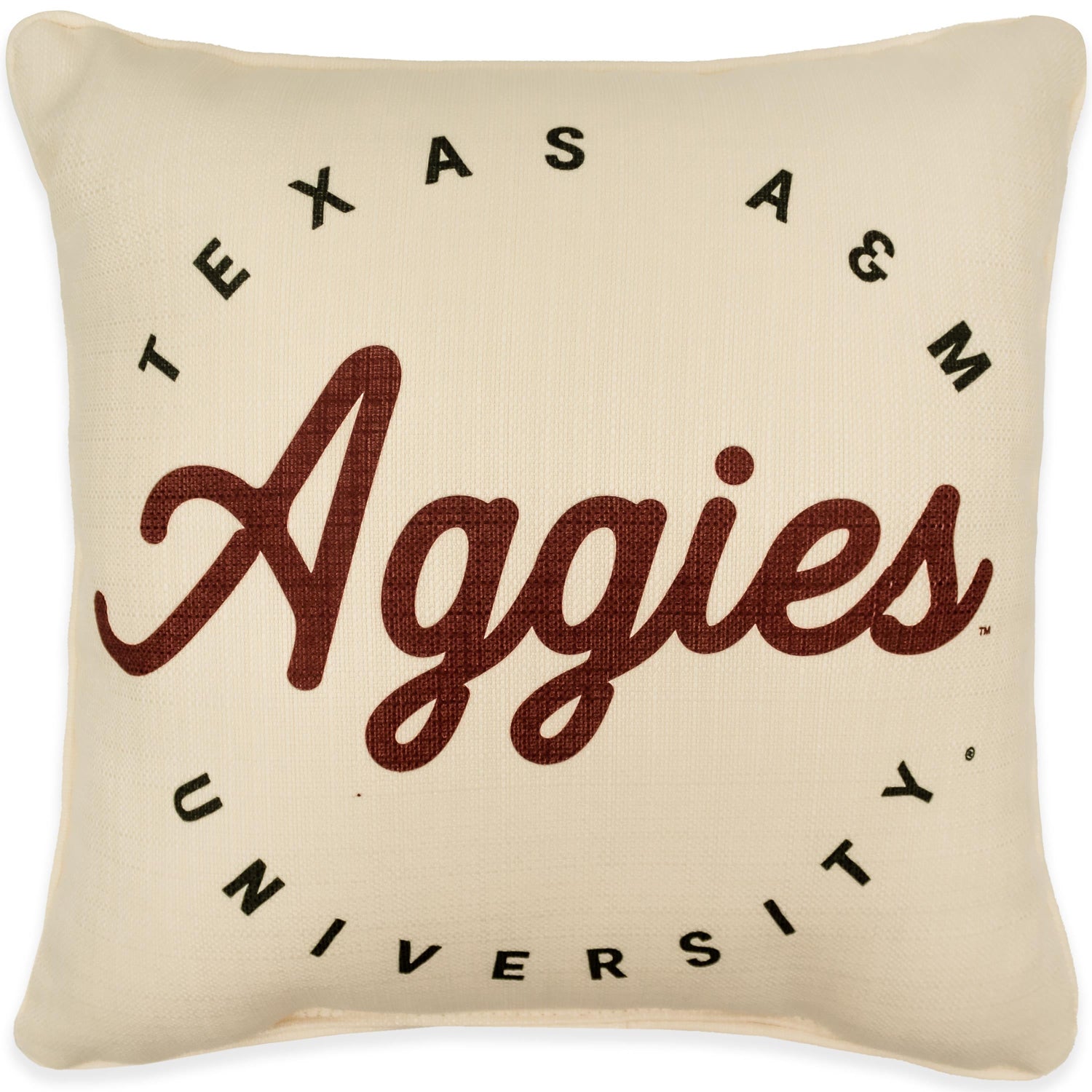 Texas A&M Aggies Circle Plaid Back Pillow