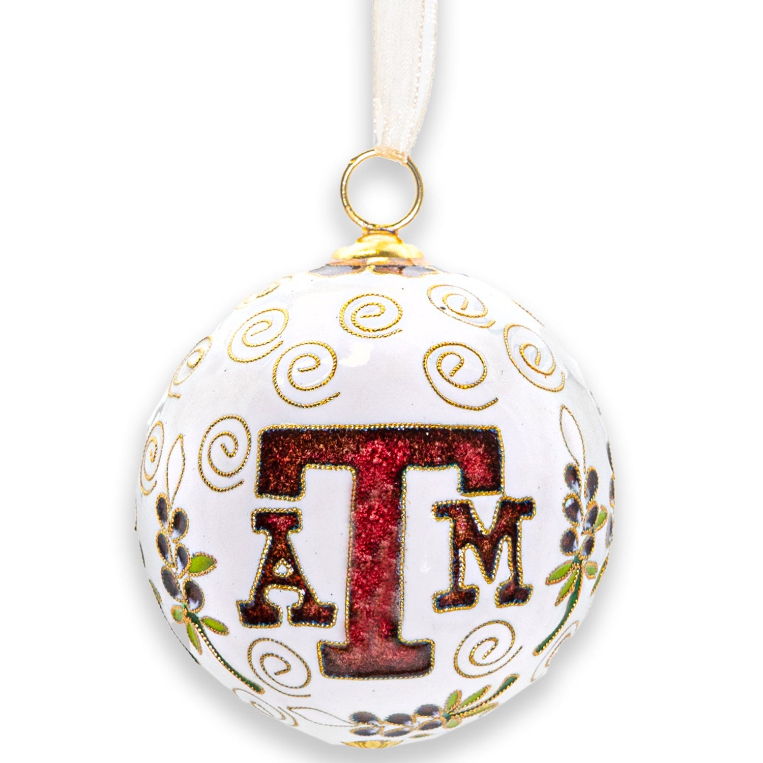 Kitty Keller Aggie Mom Maroon Bonnets Ornament
