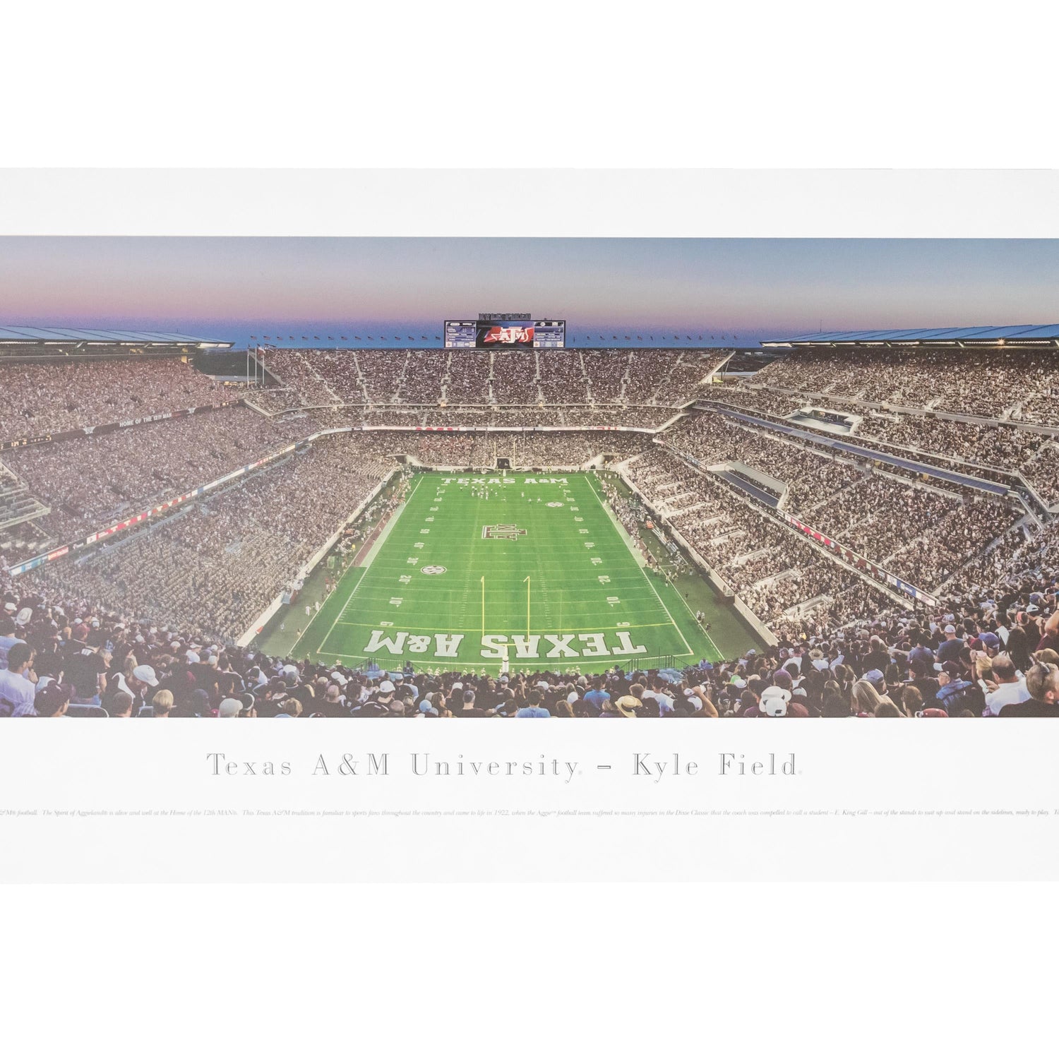 Texas A&M Kyle Field Unframed Panorama