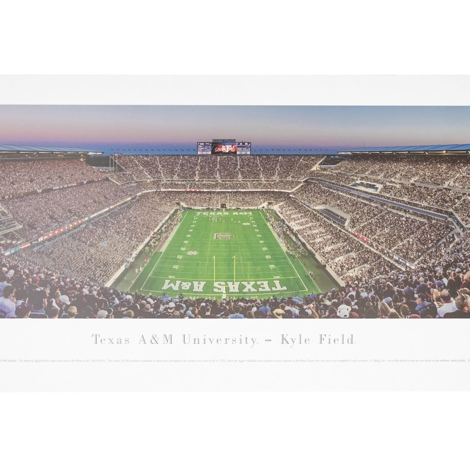 Texas A&M Kyle Field Select Frame Panorama