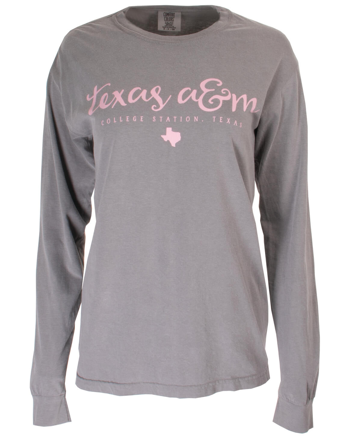 Texas A&M Aggie Girly Pink Long Sleeve T-Shirt