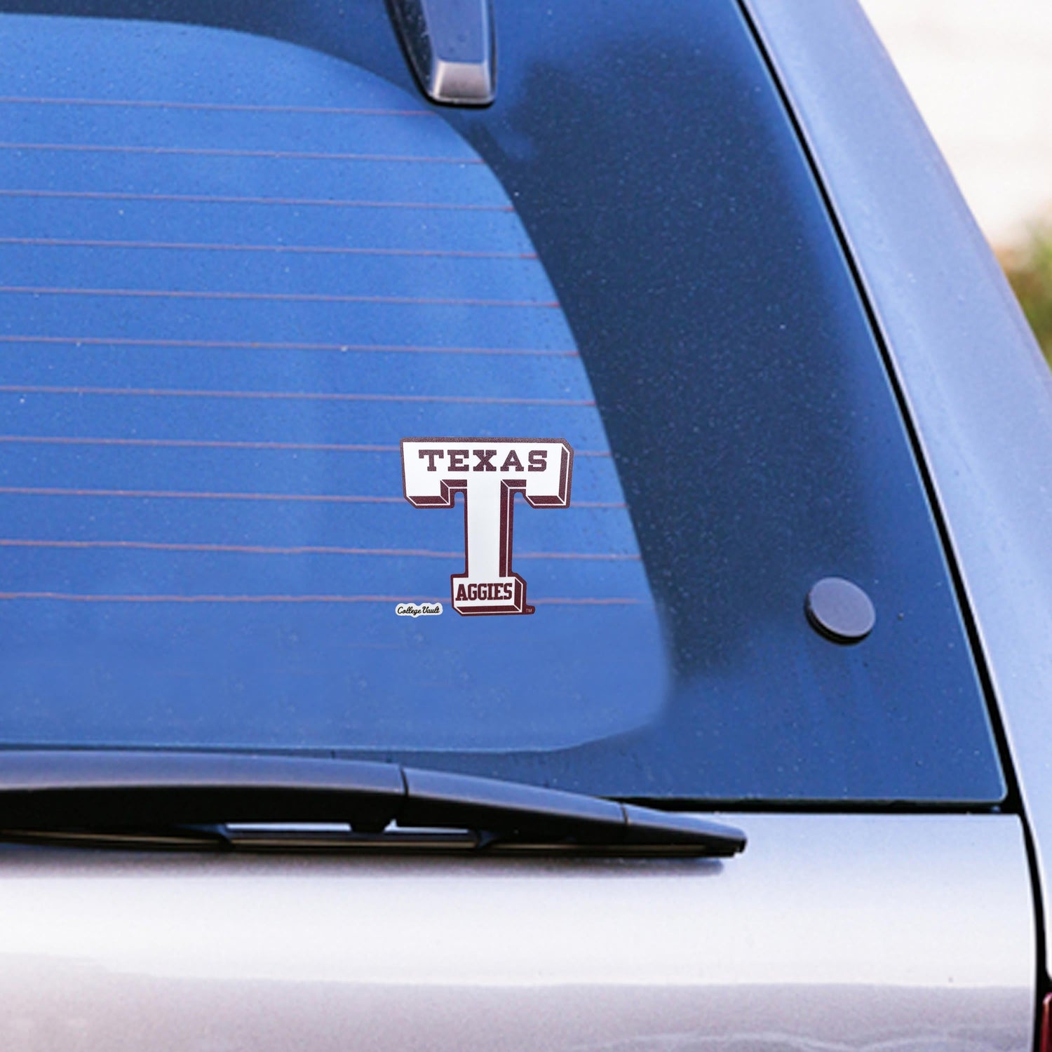 Texas A&M Aggies White Vault-T Decal