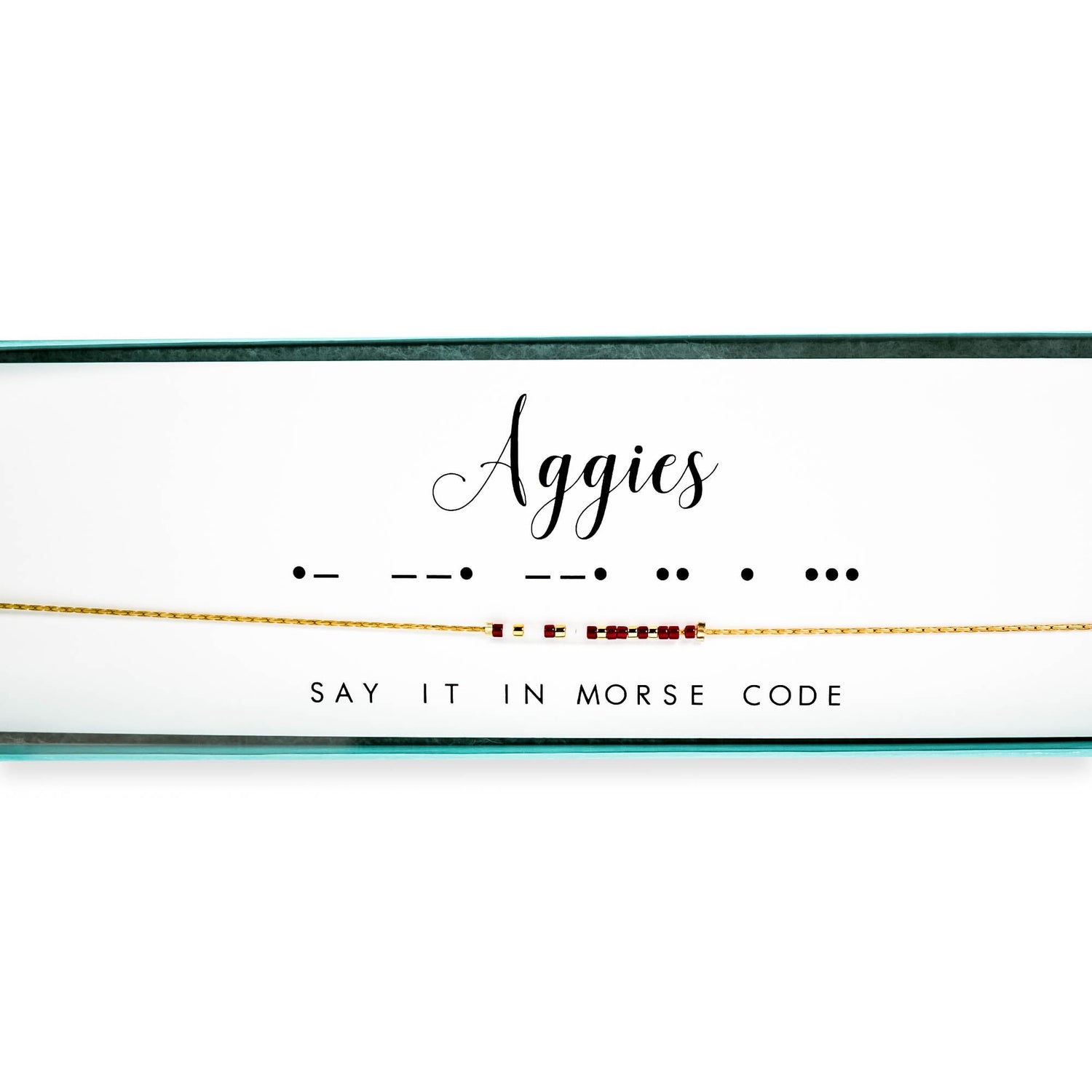 Aggies Morse Code Necklace