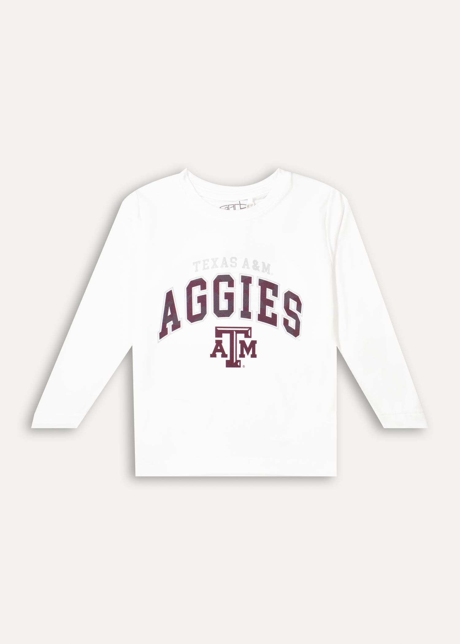Texas A&M Aggies Jessie Long Sleeve White Performance Youth Shirt