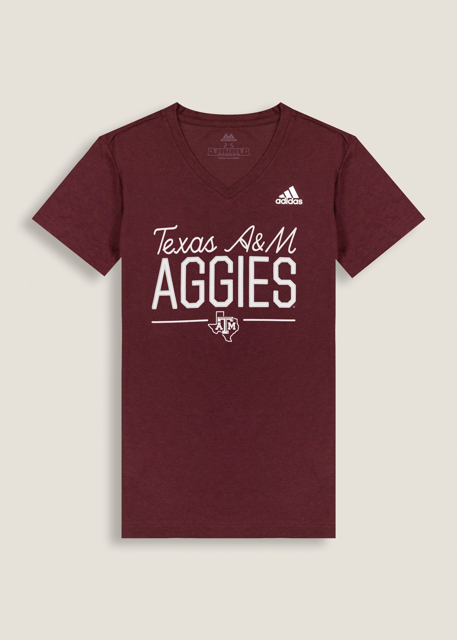 Womens Texas AM Aggies Blend SS VNeck