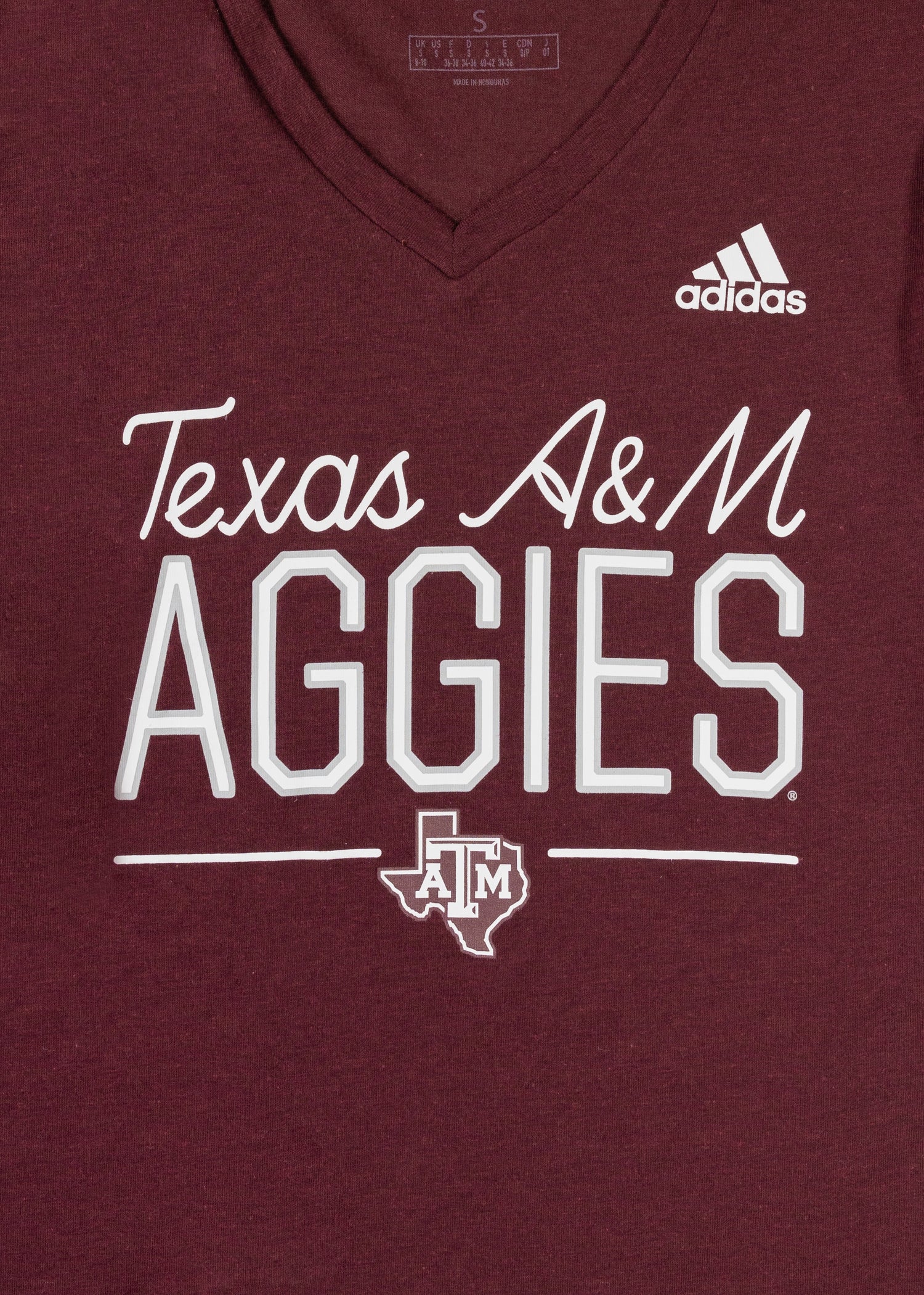 Womens Texas AM Aggies Blend SS VNeck
