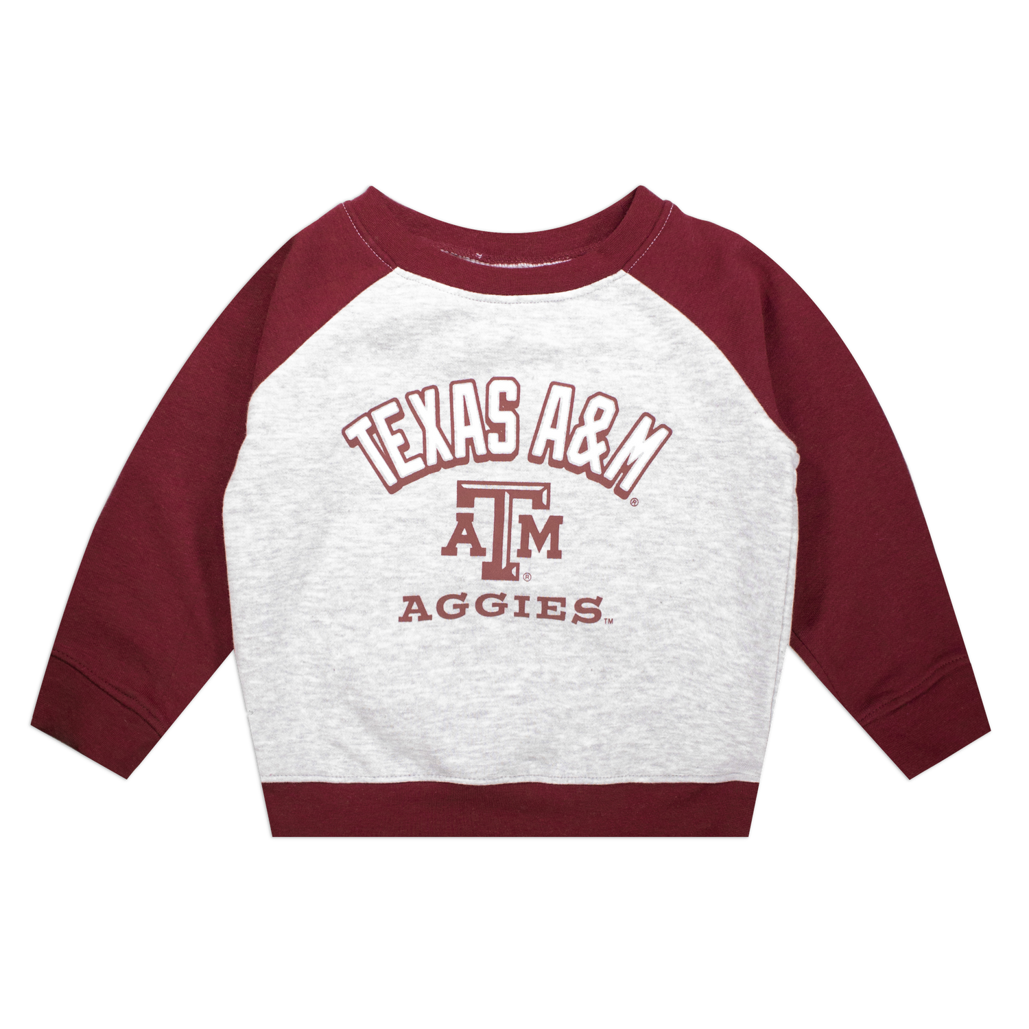 Texas A&M Aggies Toddler Maroon Raglan Sweatshirt