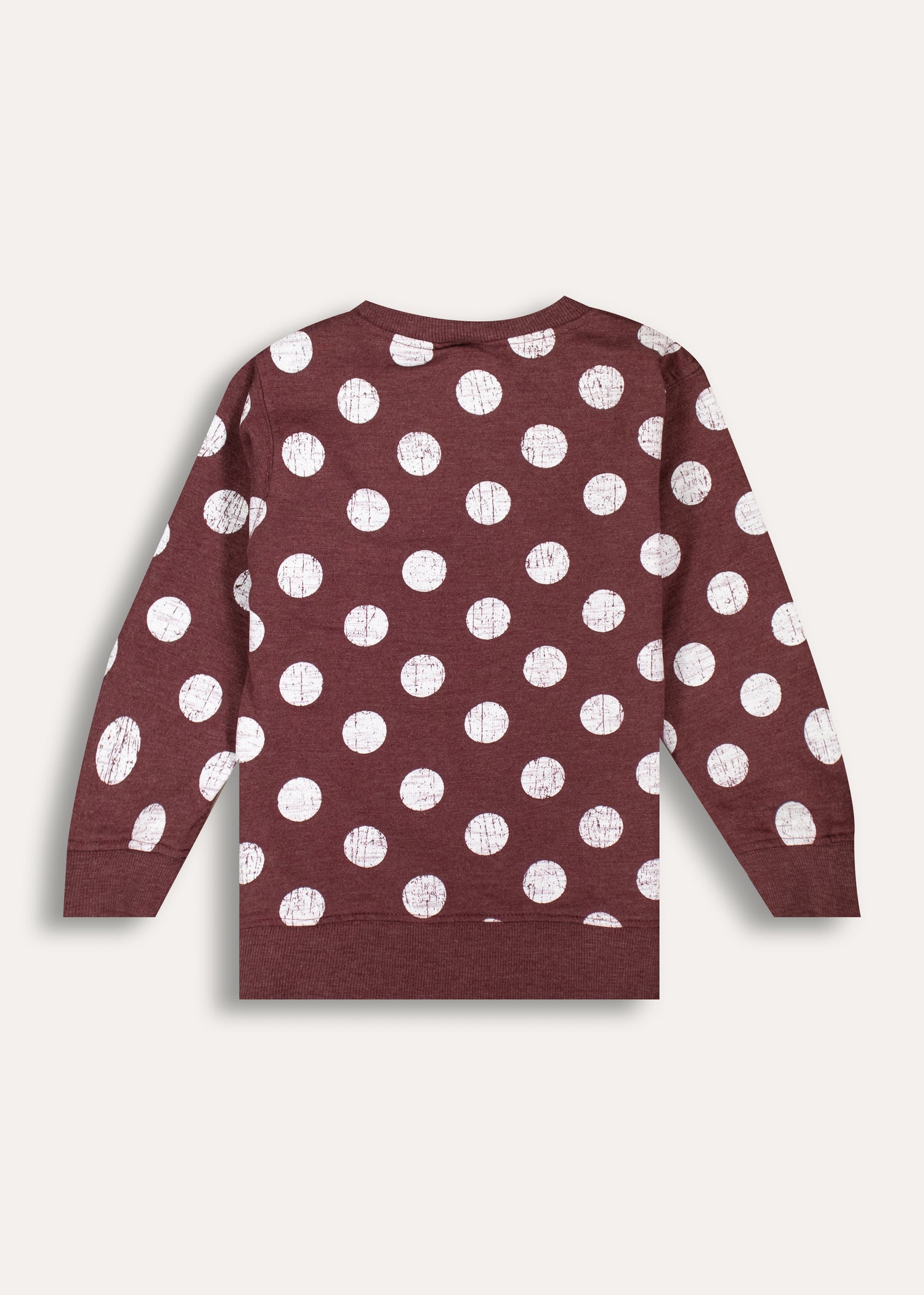 Aggies Polka Dot Fleece Maroon Toddler Crewneck