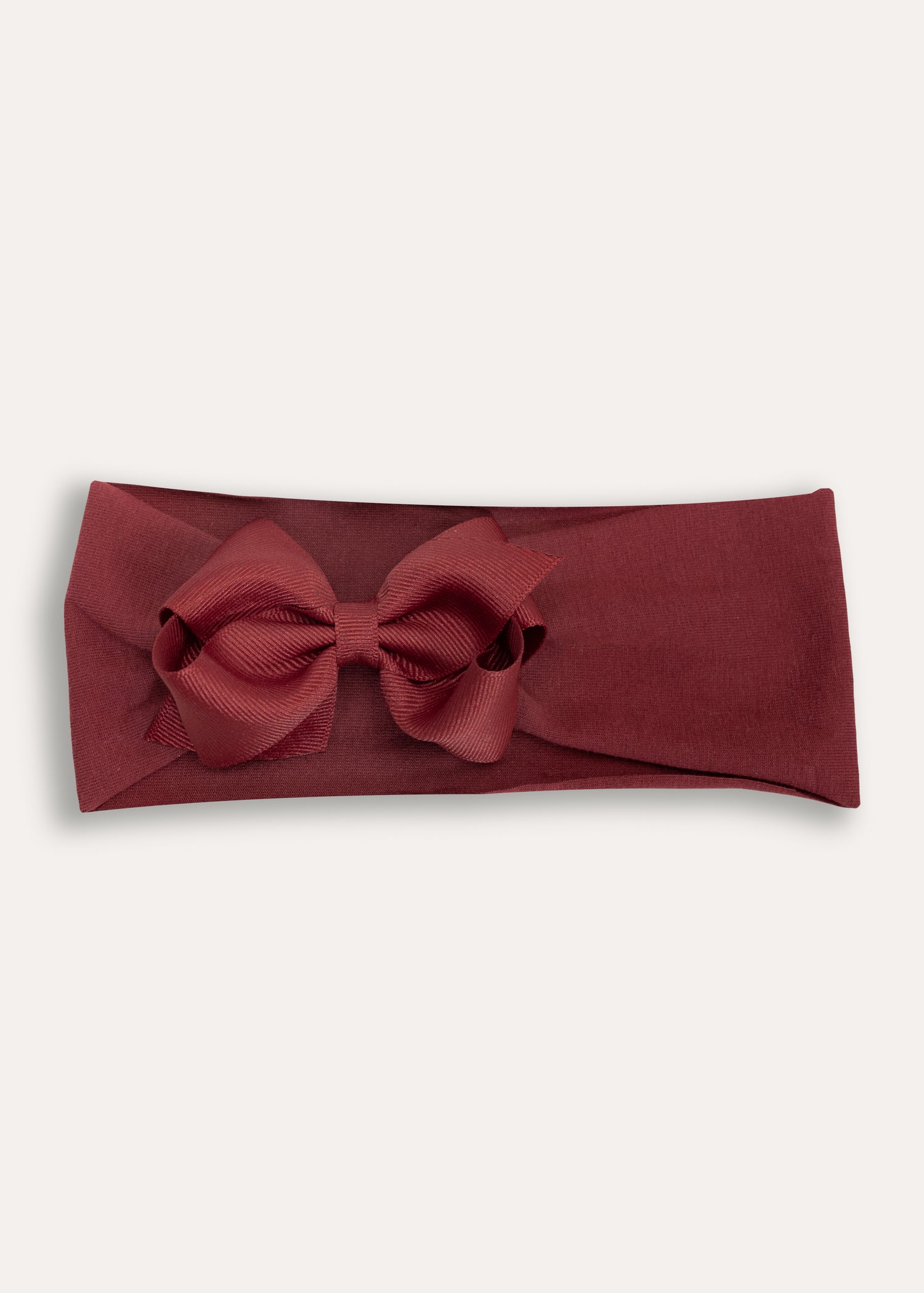 Maroon Gg Headband With Bow