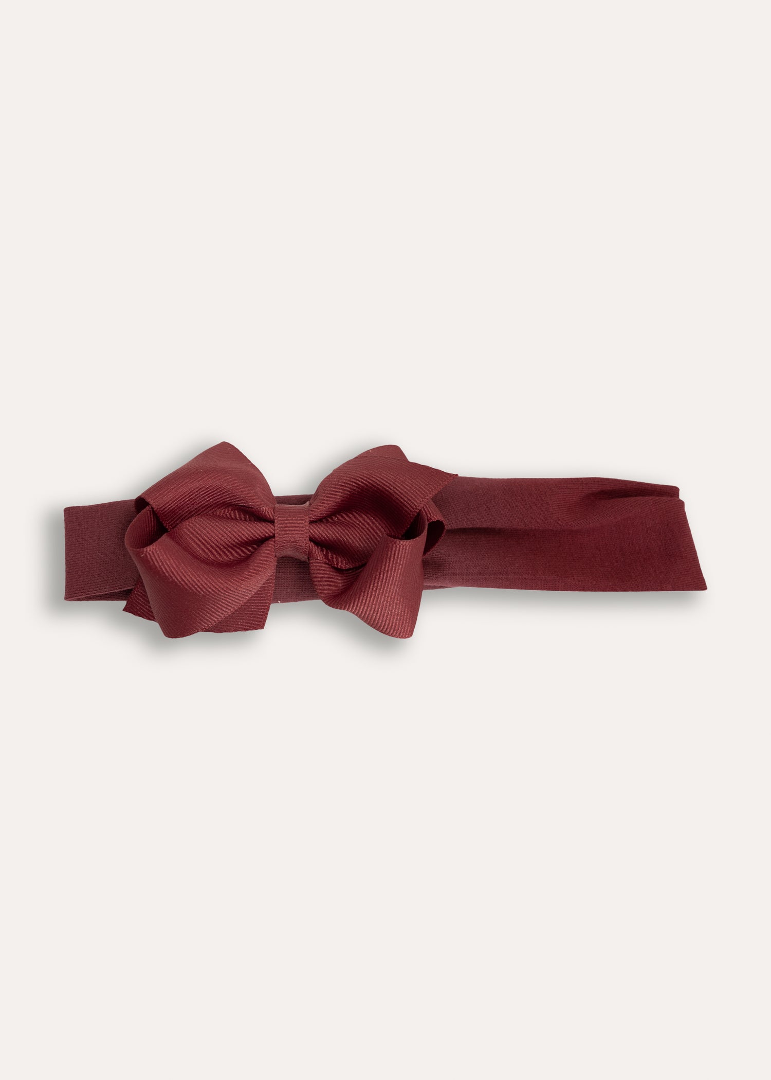 Maroon Gg Headband With Bow