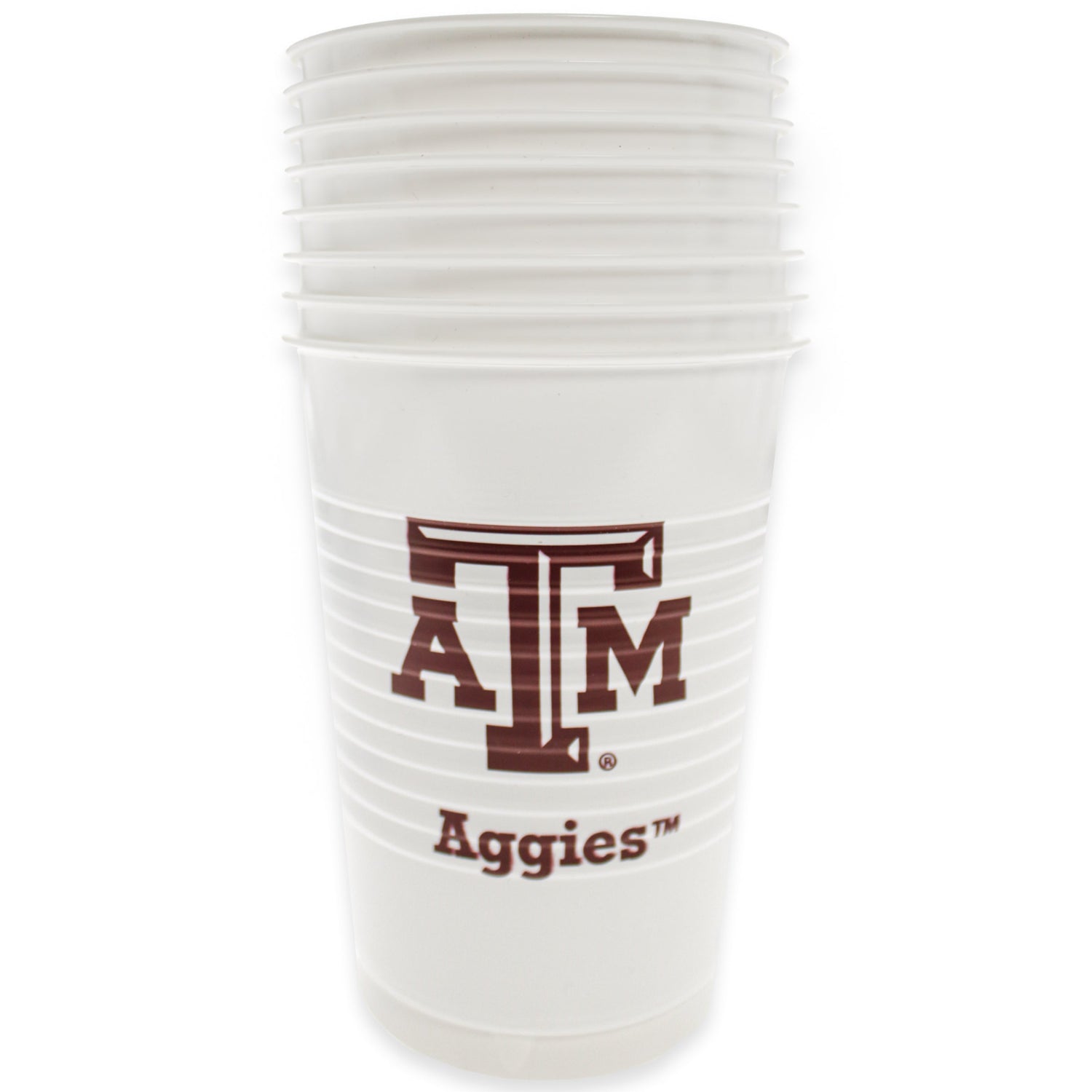 Texas A&M Aggie Disposable Plastic 14Oz Cups 8Ct
