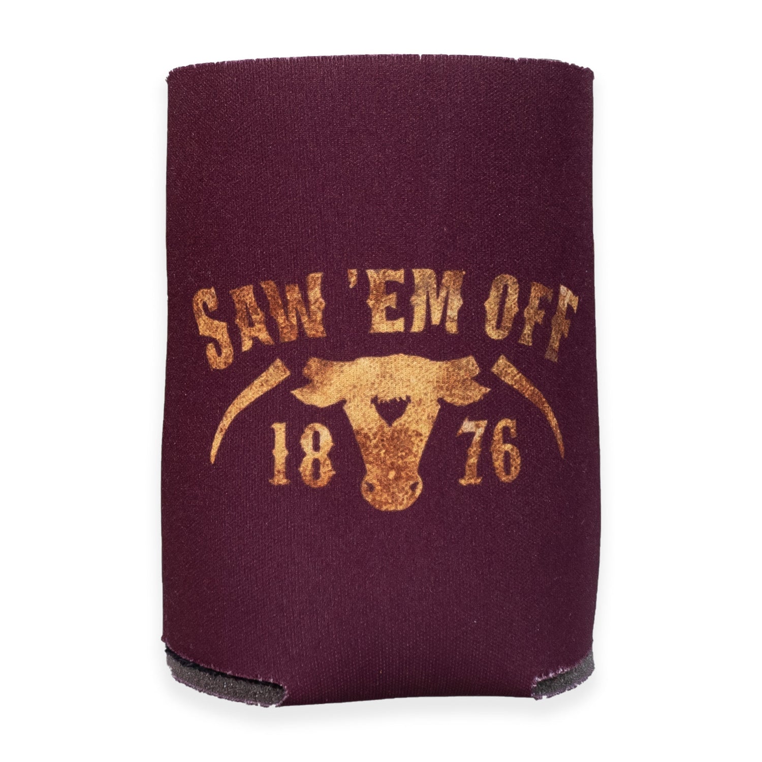 Saw 'Em Off Embossed Koozie
