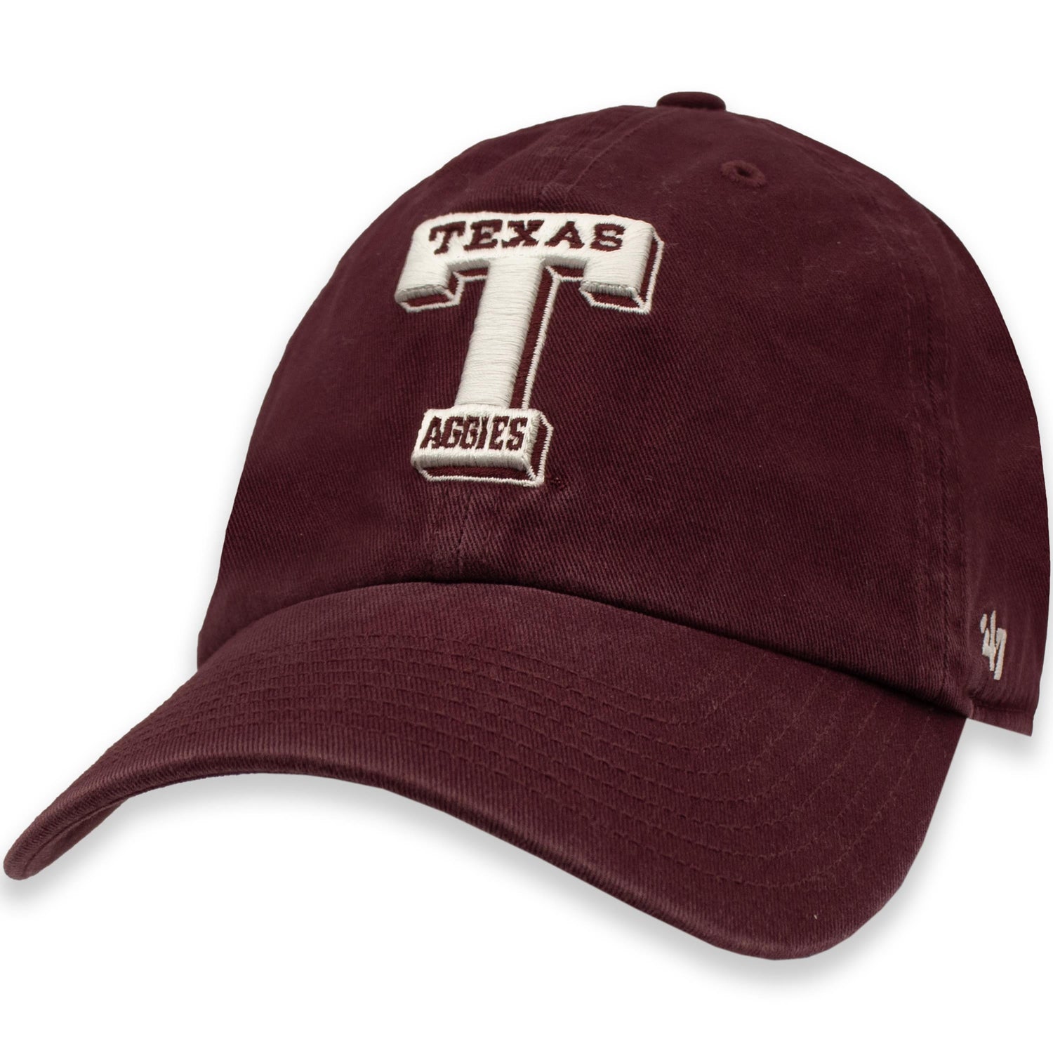 Texas A&M '47 Brand Vin Dark Maroon Clean Up Cap