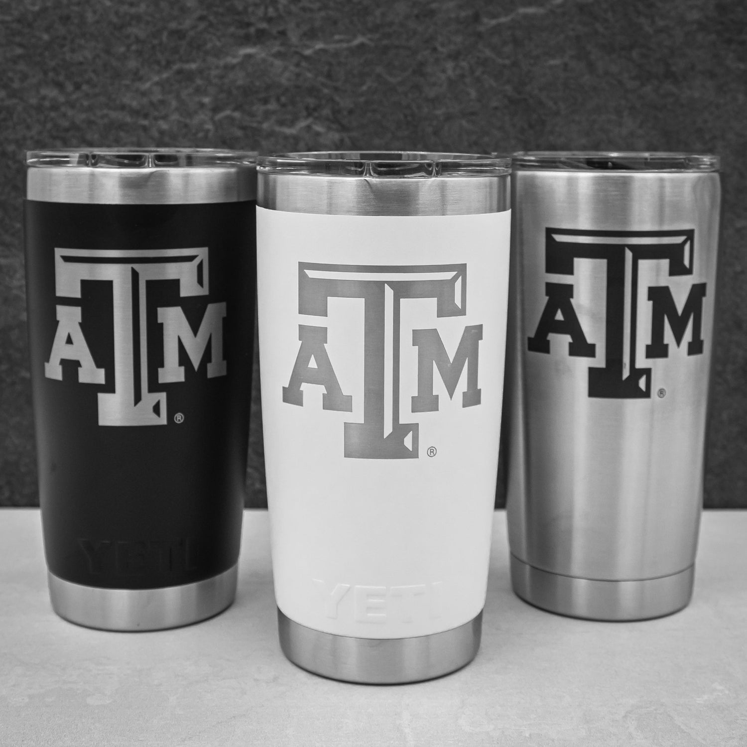 Texas A&M Yeti 20oz White Tumbler