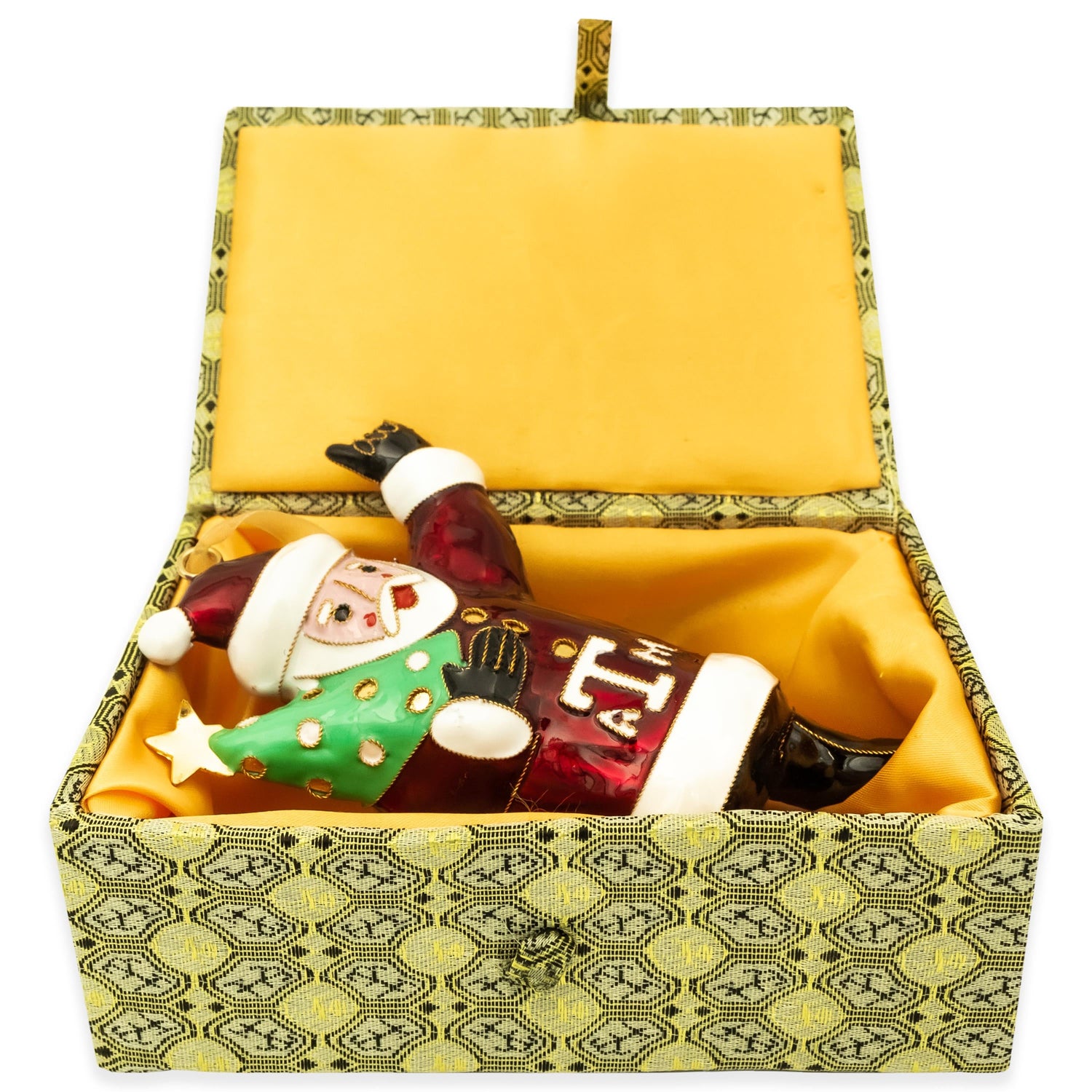 Texas A&M Kitty Keller Gig 'Em Santa Ornament