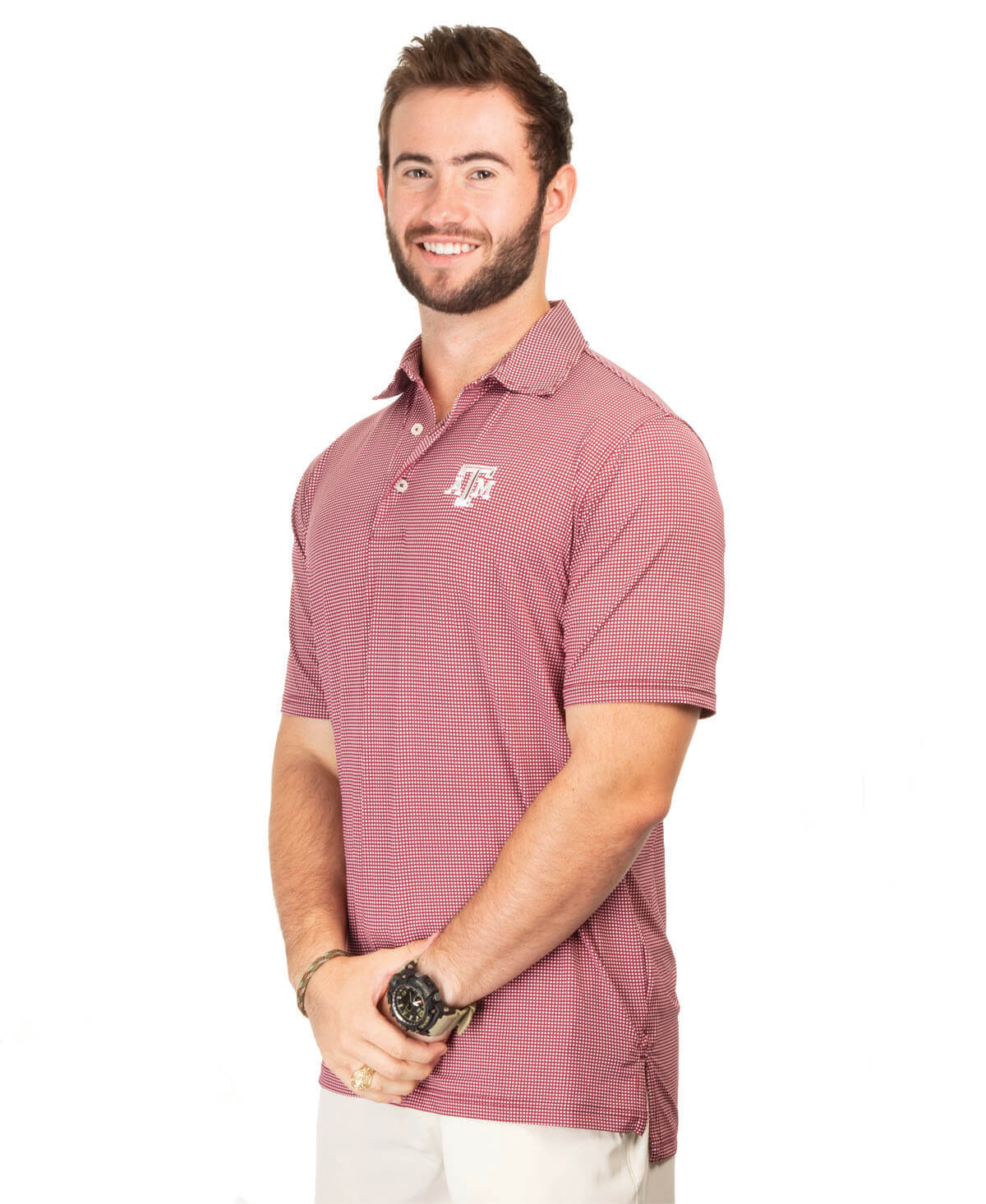 Southern Tide Texas A&M Gameday Tattersall Polo