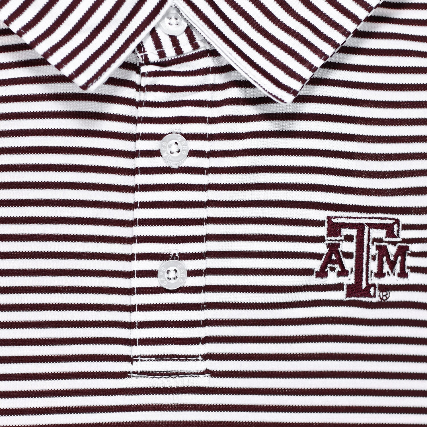 Texas A&M Garb Youth Carson Striped Polo