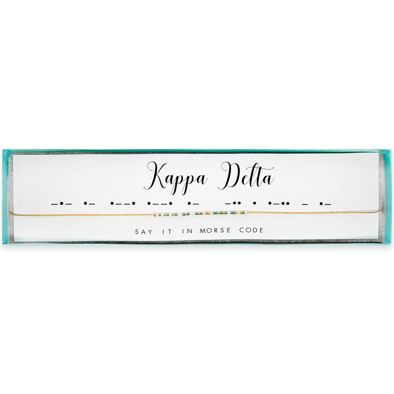 Kappa Delta Morse Code Necklace