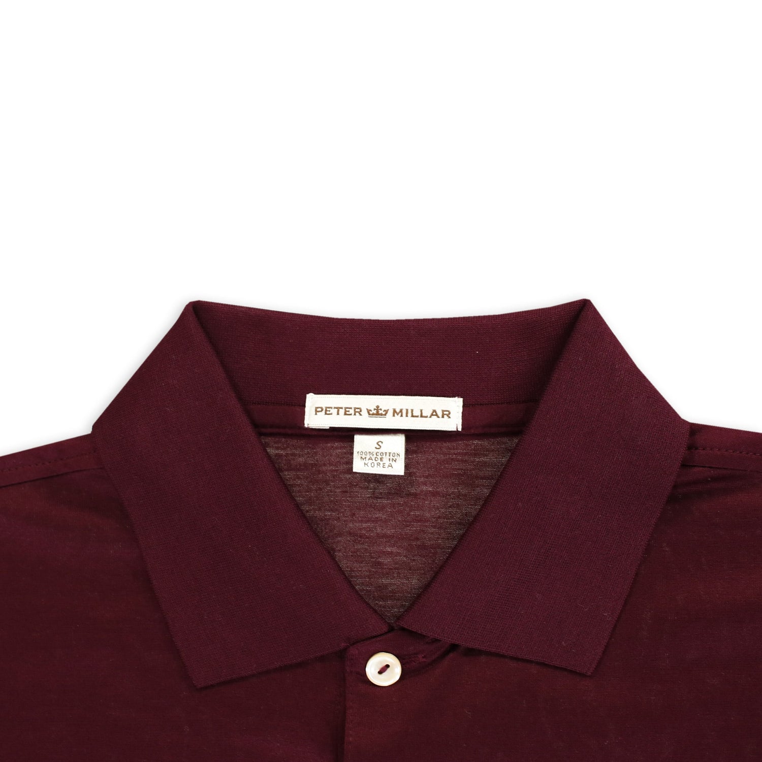 Texas A&M Peter Millar Solid Maroon Lisle Polo