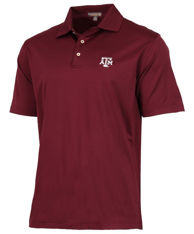 Peter Millar Texas A&M Solid Jersey Polo