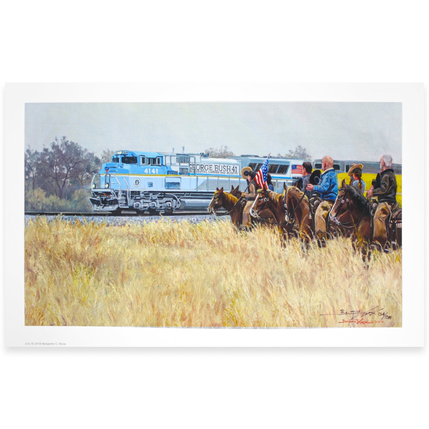 Benjamin Knox 4141 Train Limited Edition Large Print