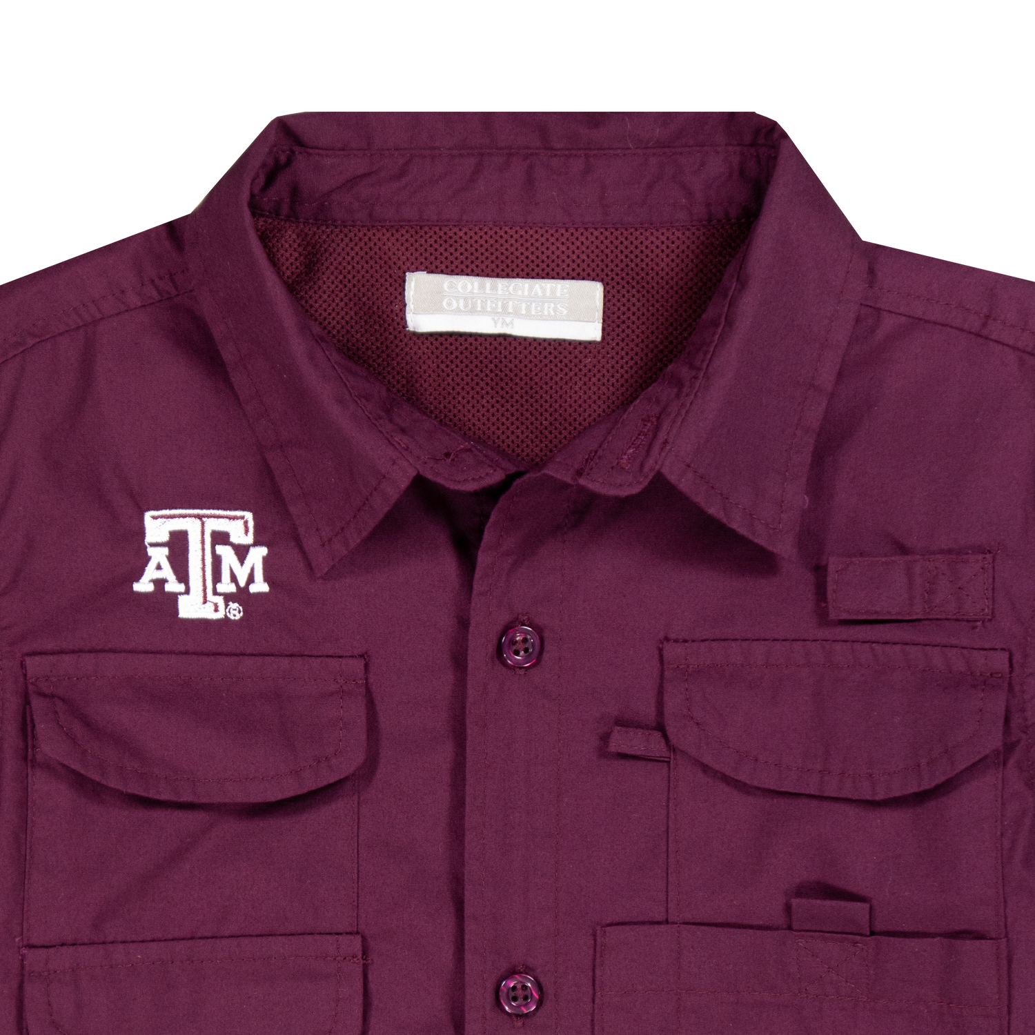 Texas A&M Maroon Youth Fishing Shirt