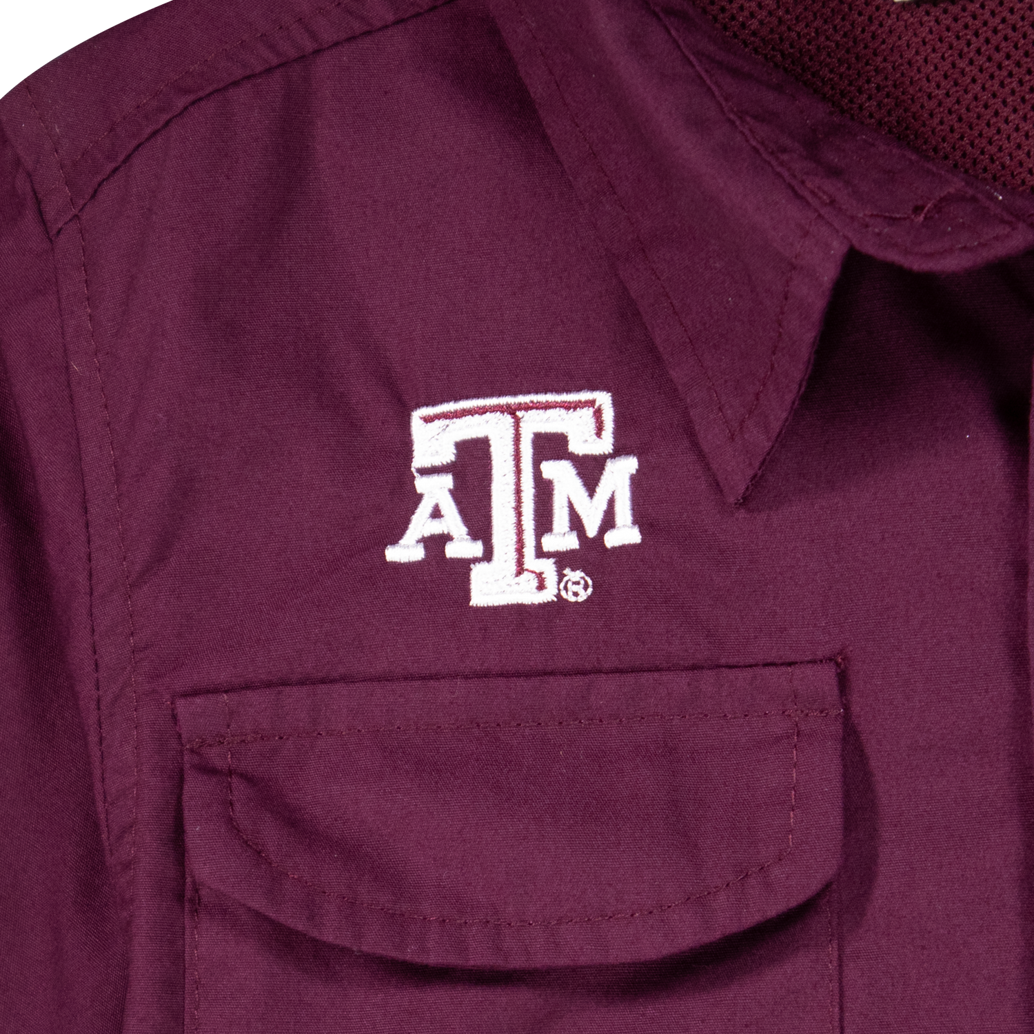 Texas A&M Maroon Youth Fishing Shirt