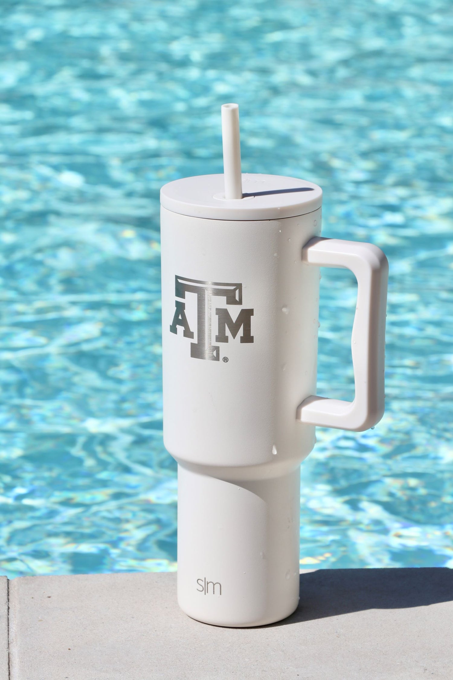 Texas A&M Block Logo White Trek Tumbler 40 oz