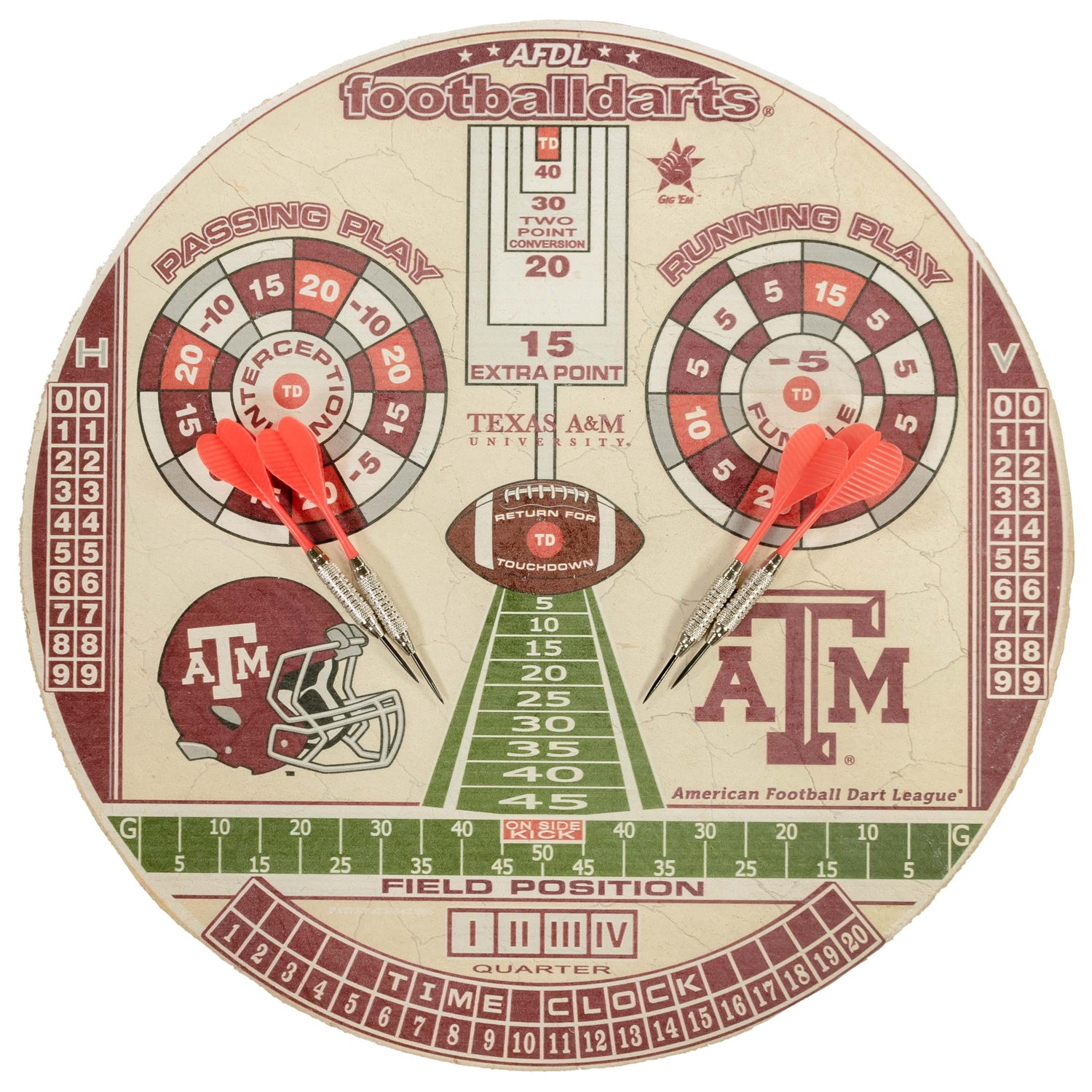 Texas A&M Championship Bristle Dartboard