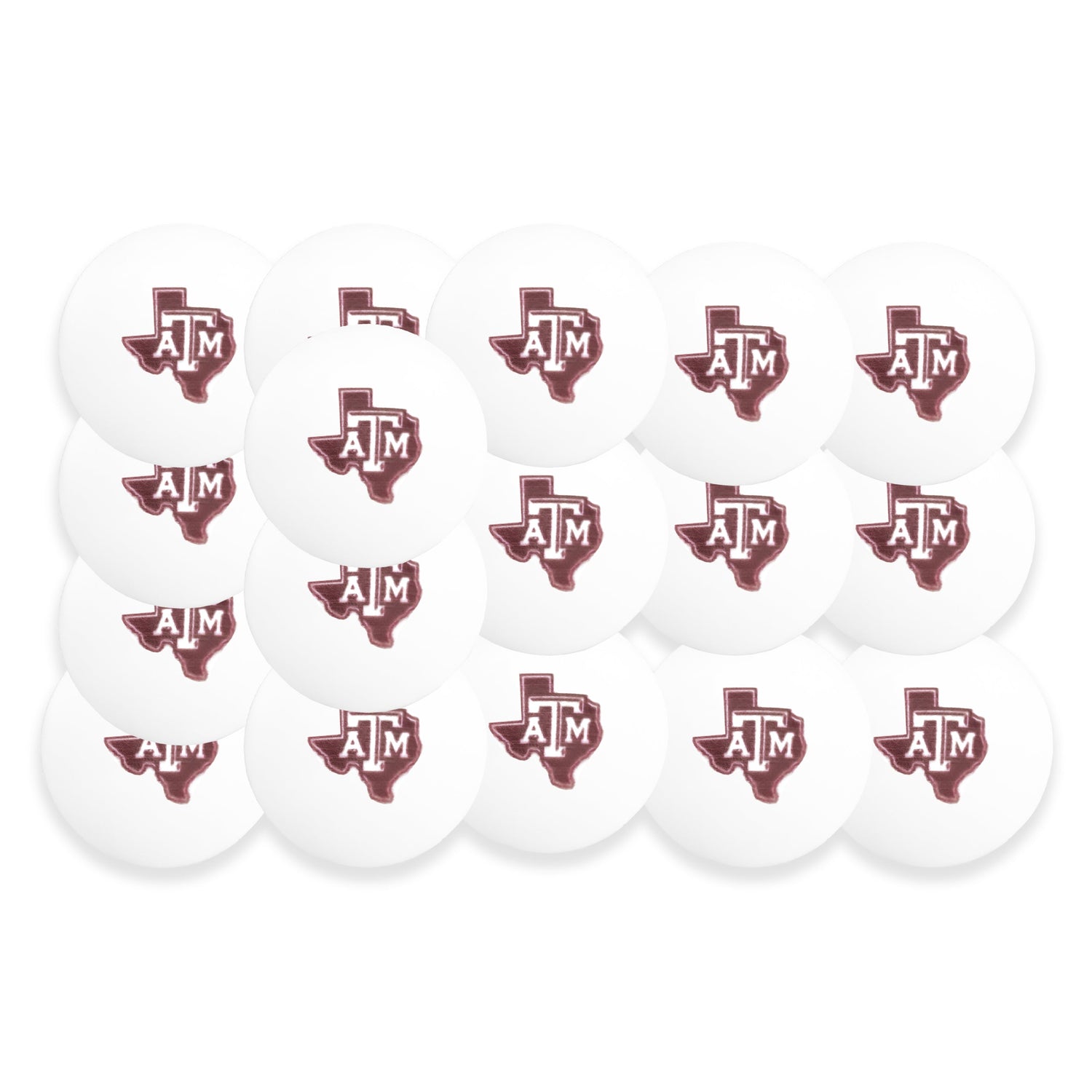Texas A&M 24Ct Table Tennis Balls
