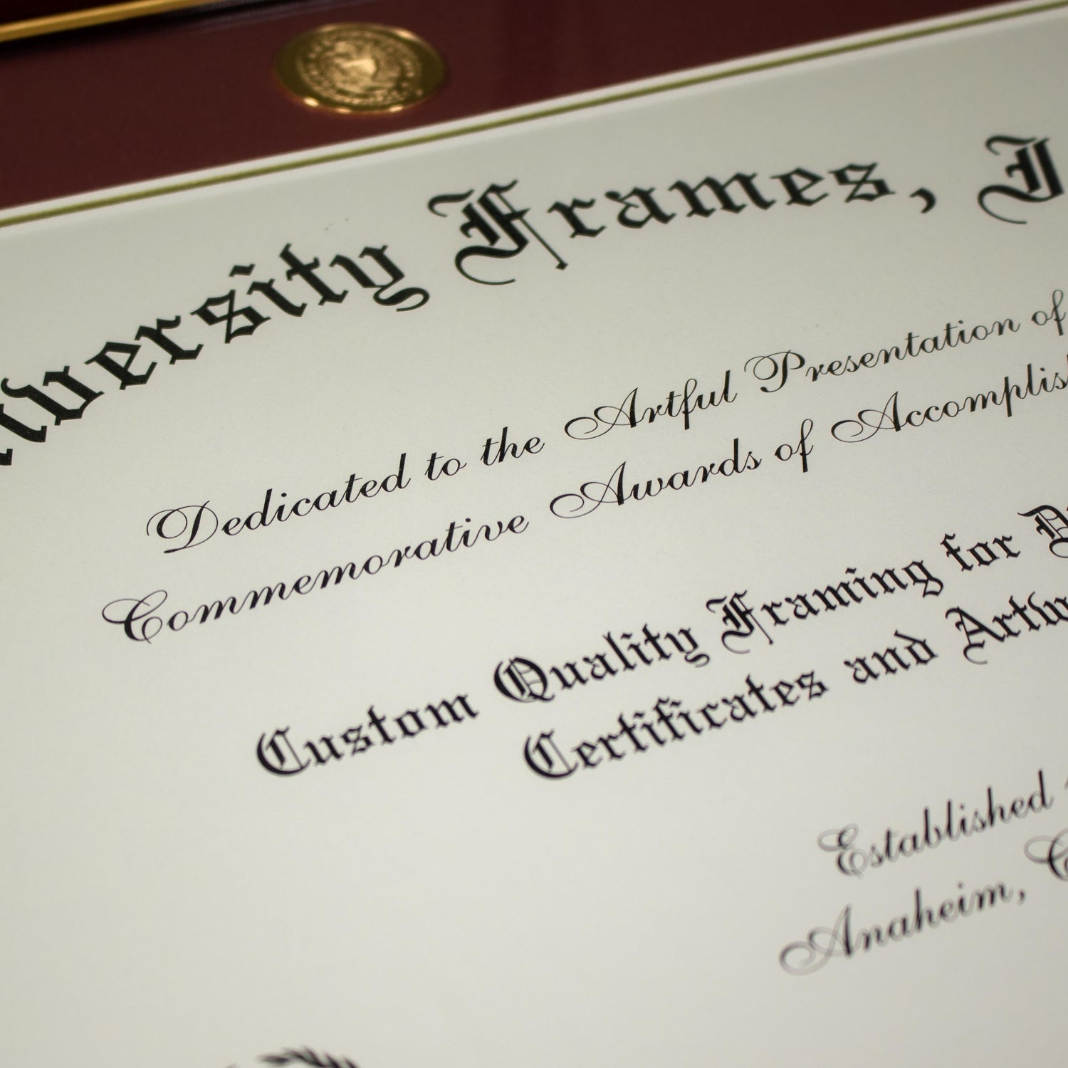 Special Order Item: University Frames Texas A&M Classic Medallion Diploma