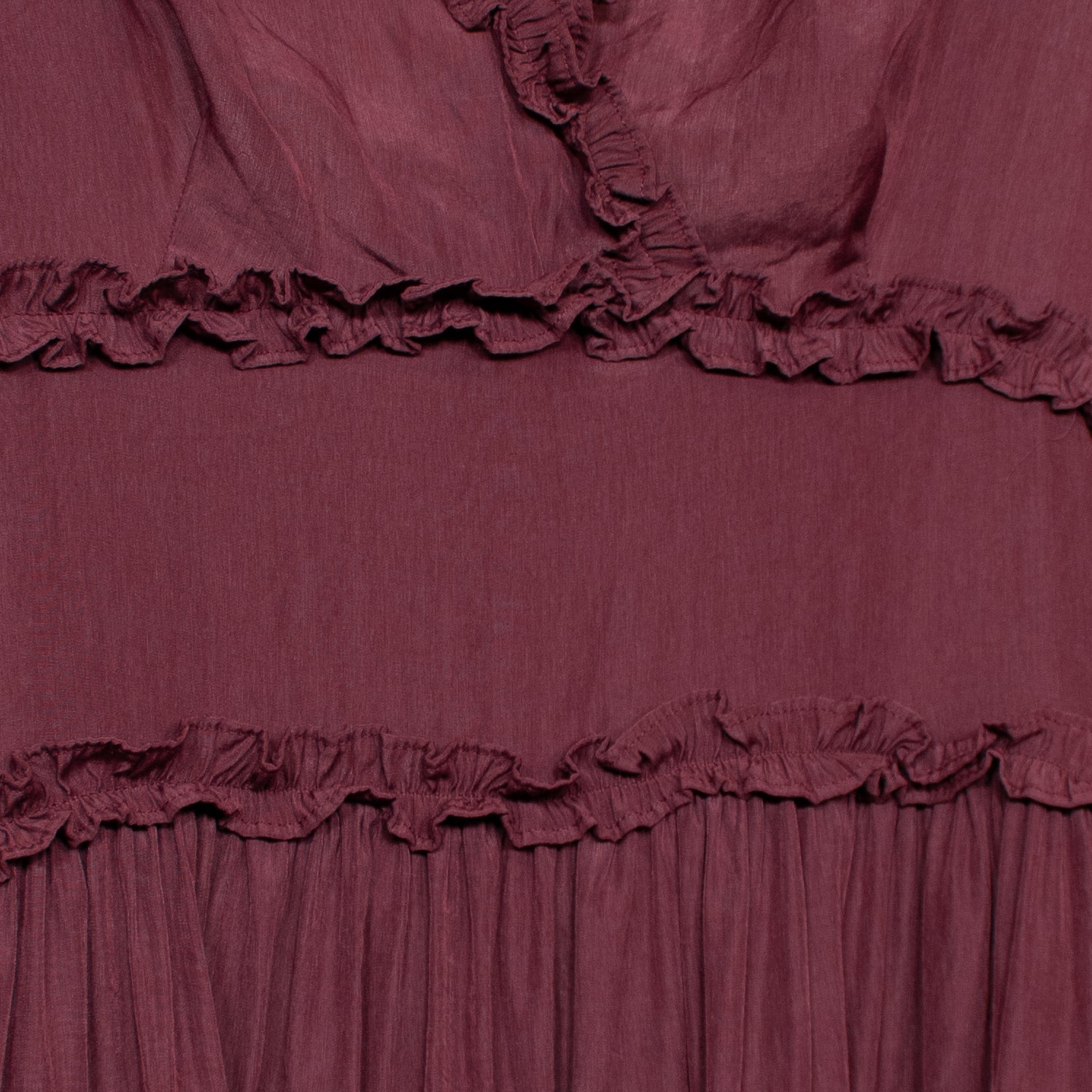 V-Neck Tiered Open Back Dress
