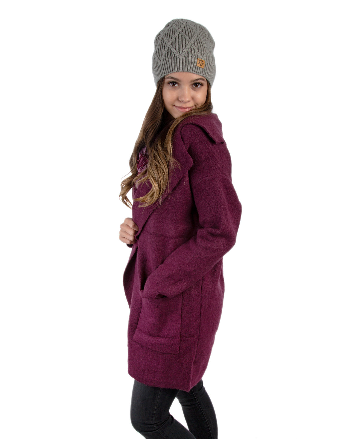 Women's Burgundy Heavy Sweater