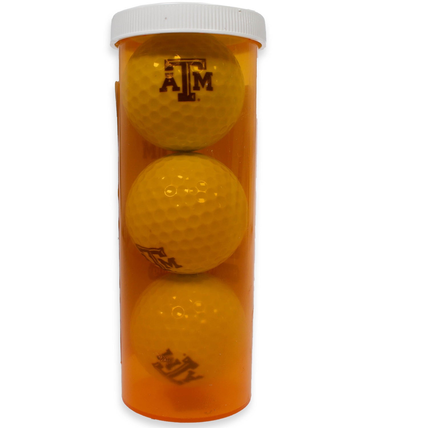 Texas A&M Pricription Tube Golf Balls