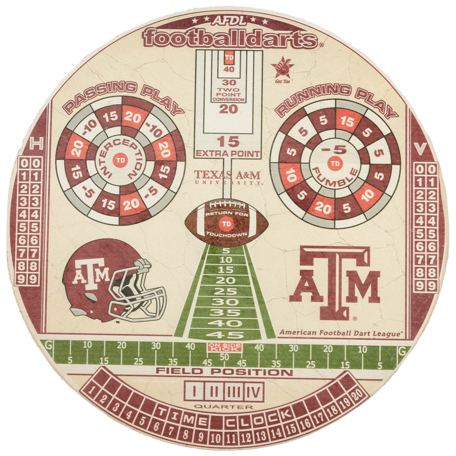 Texas A&M Championship Bristle Dartboard