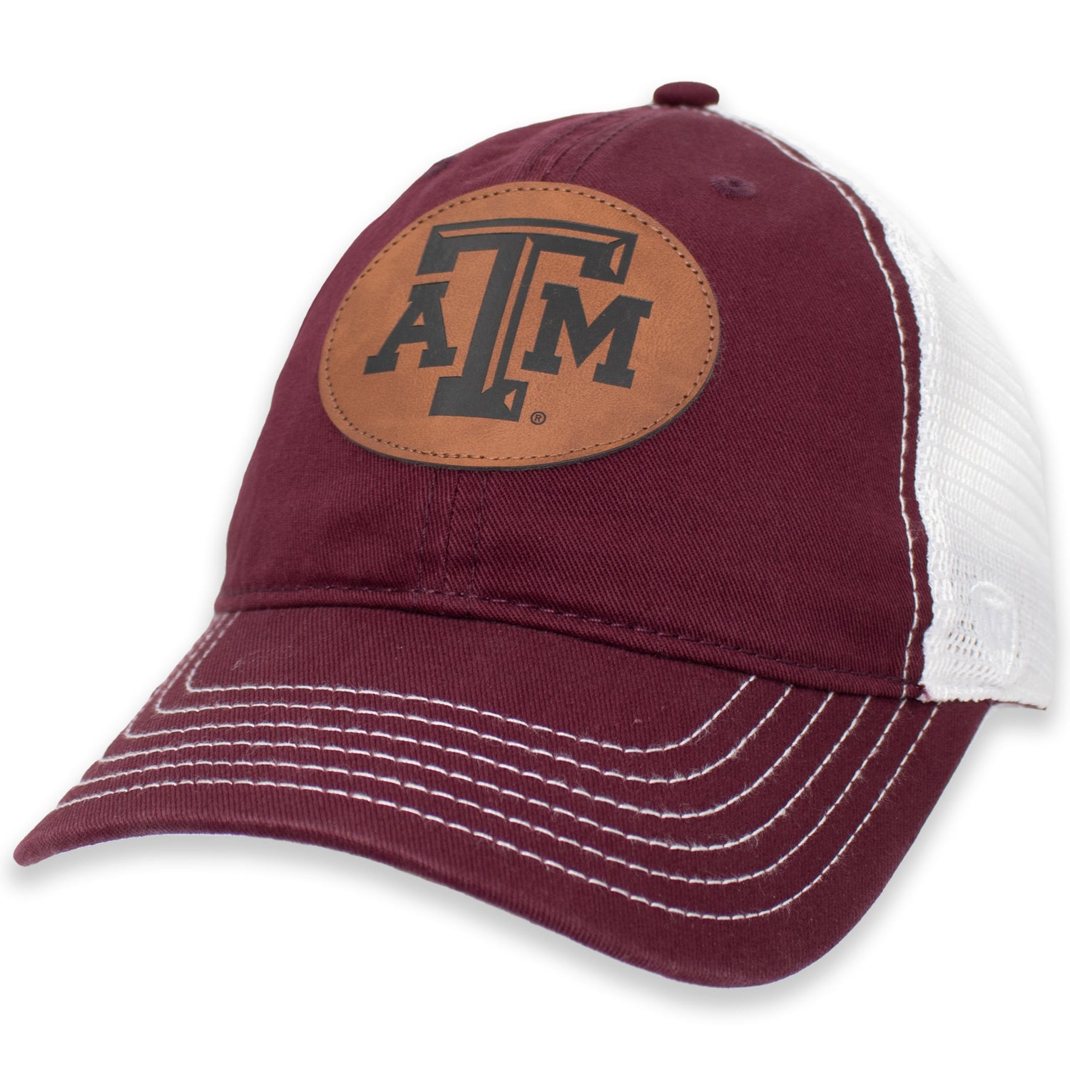 Texas A&M Aggies Fleet Leather Patch Hat