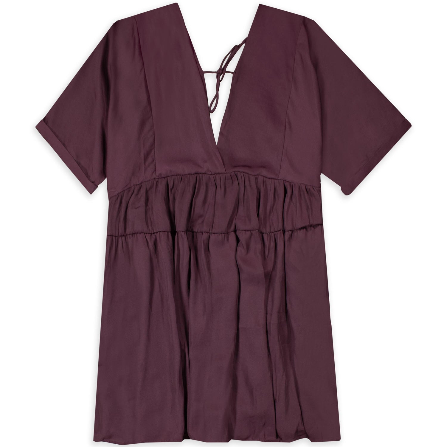 V-Neck Tie Back Dress